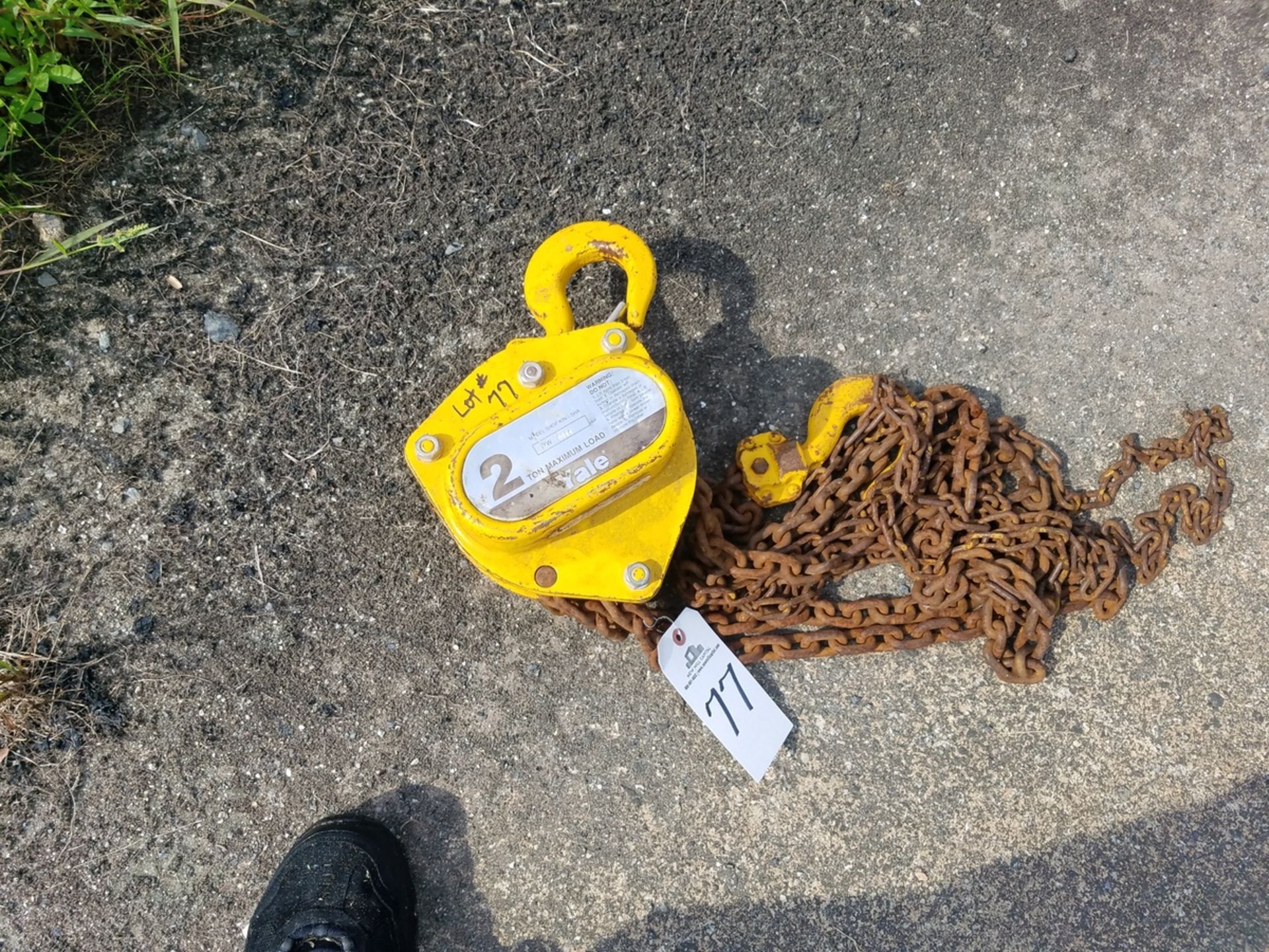 2 Ton Yale Chain Hoist | Rig Fee: $25