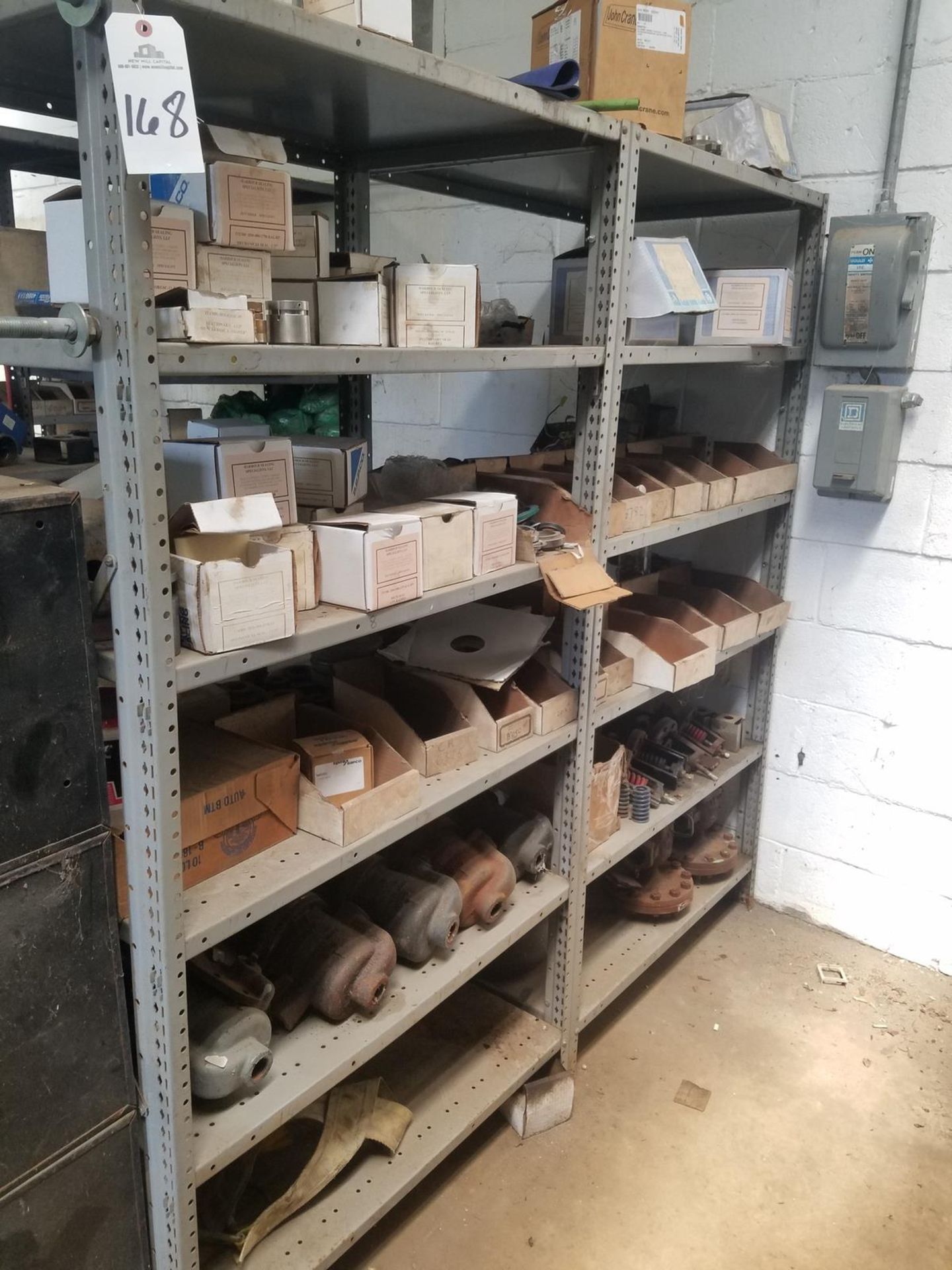 Storage Shelf, W/ Contents, Spare Parts | Subj to Bulk | Rig Fee: $200