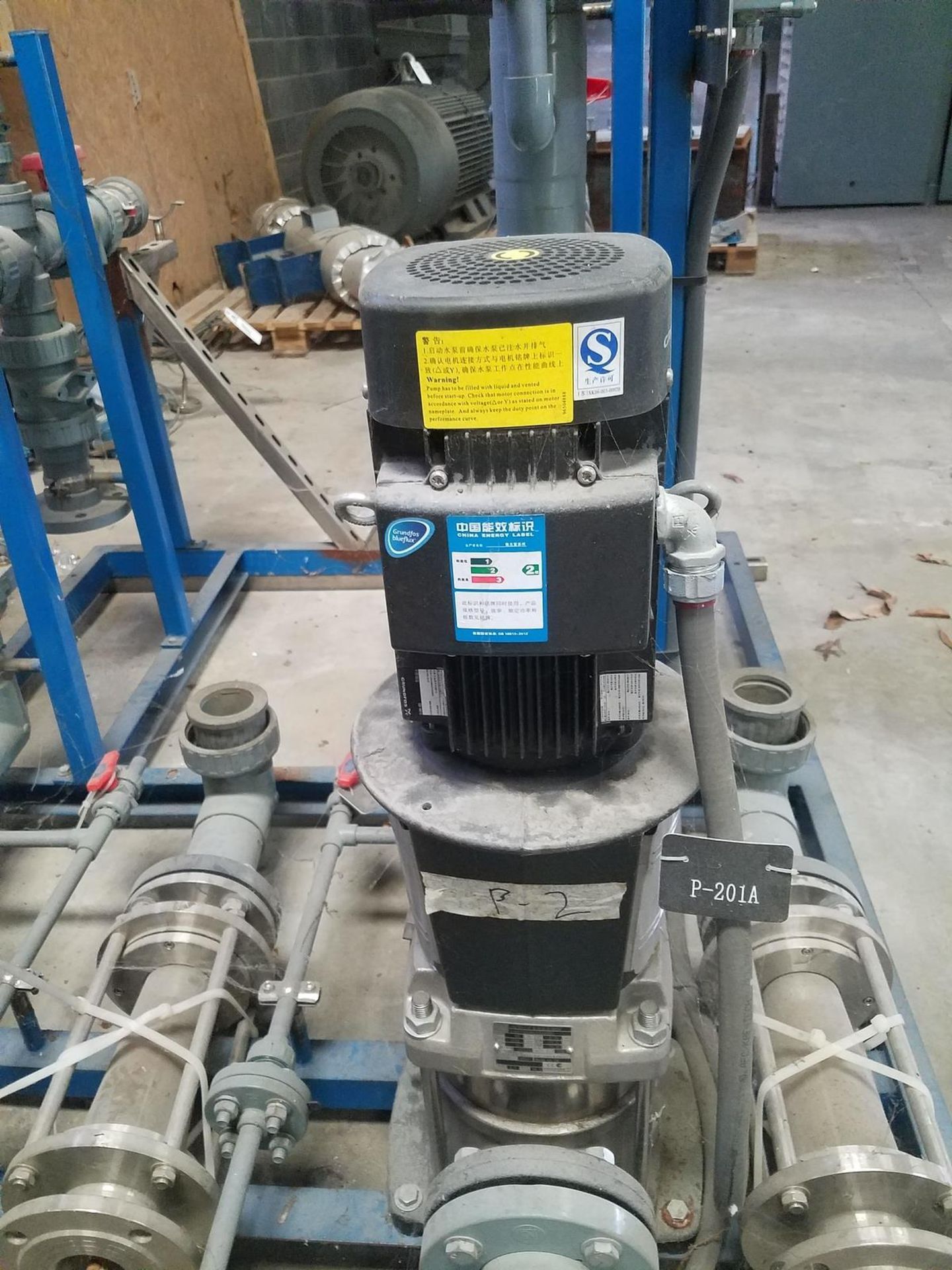 Grundfos Fluid Transfer Skid, (2) Vertical Pumps @ 3 HP ea and 158 GPM Pump Capa | Rig Fee: $100 - Image 2 of 3