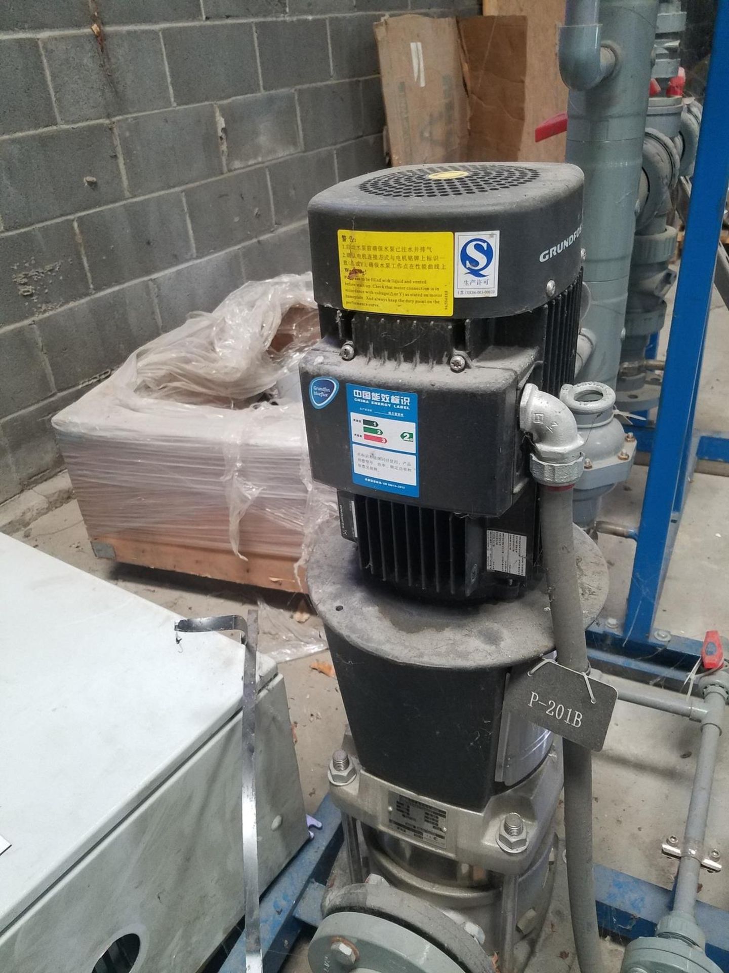 Grundfos Fluid Transfer Skid, (2) Vertical Pumps @ 3 HP ea and 158 GPM Pump Capa | Rig Fee: $100 - Image 3 of 3