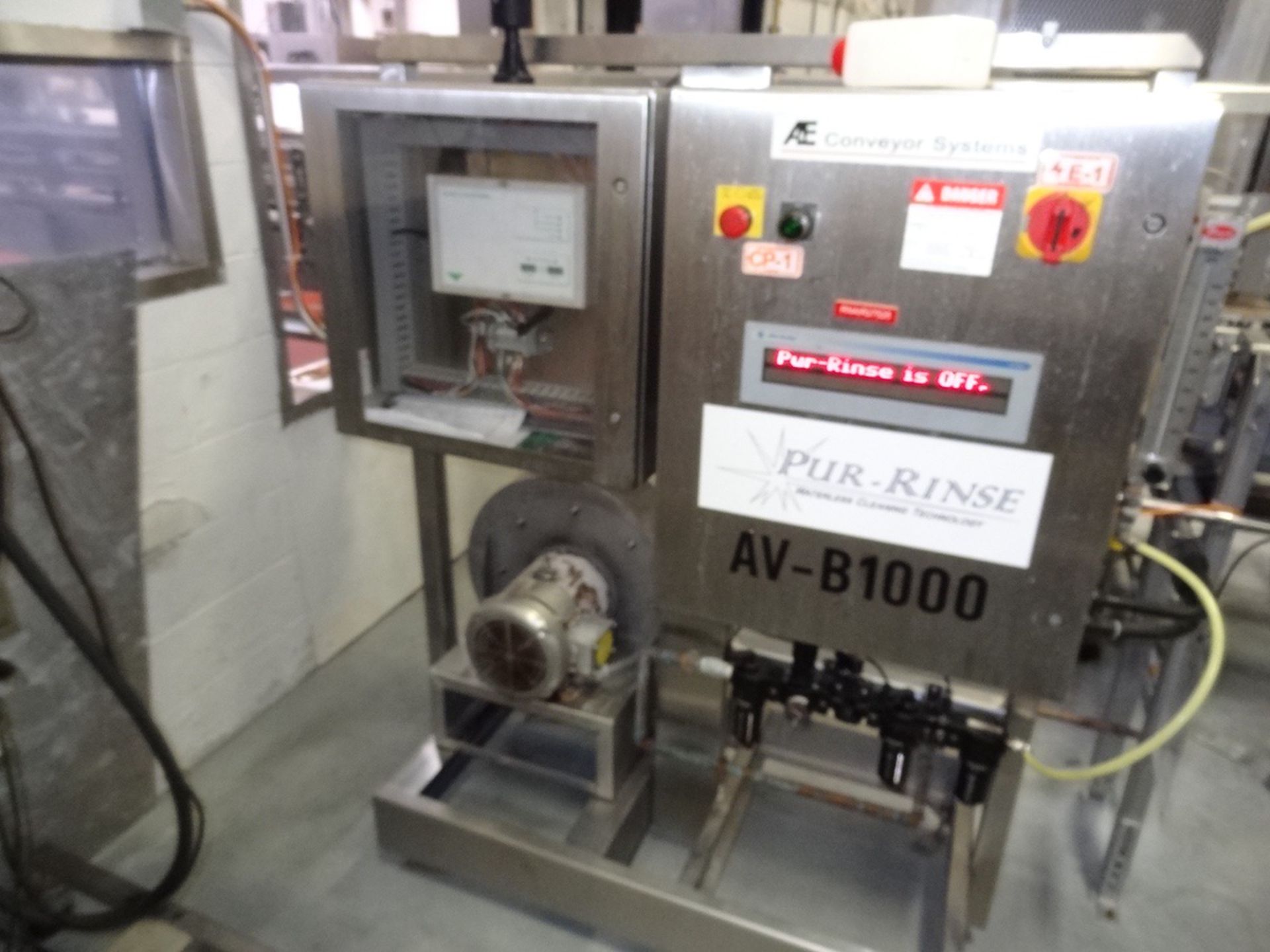 Simplimatic Sure Grip Low Level Bottle Rinser, A&E Conveyor, Pur Rinse Io | Loc: IN | Rig Fee: $950 - Image 2 of 6