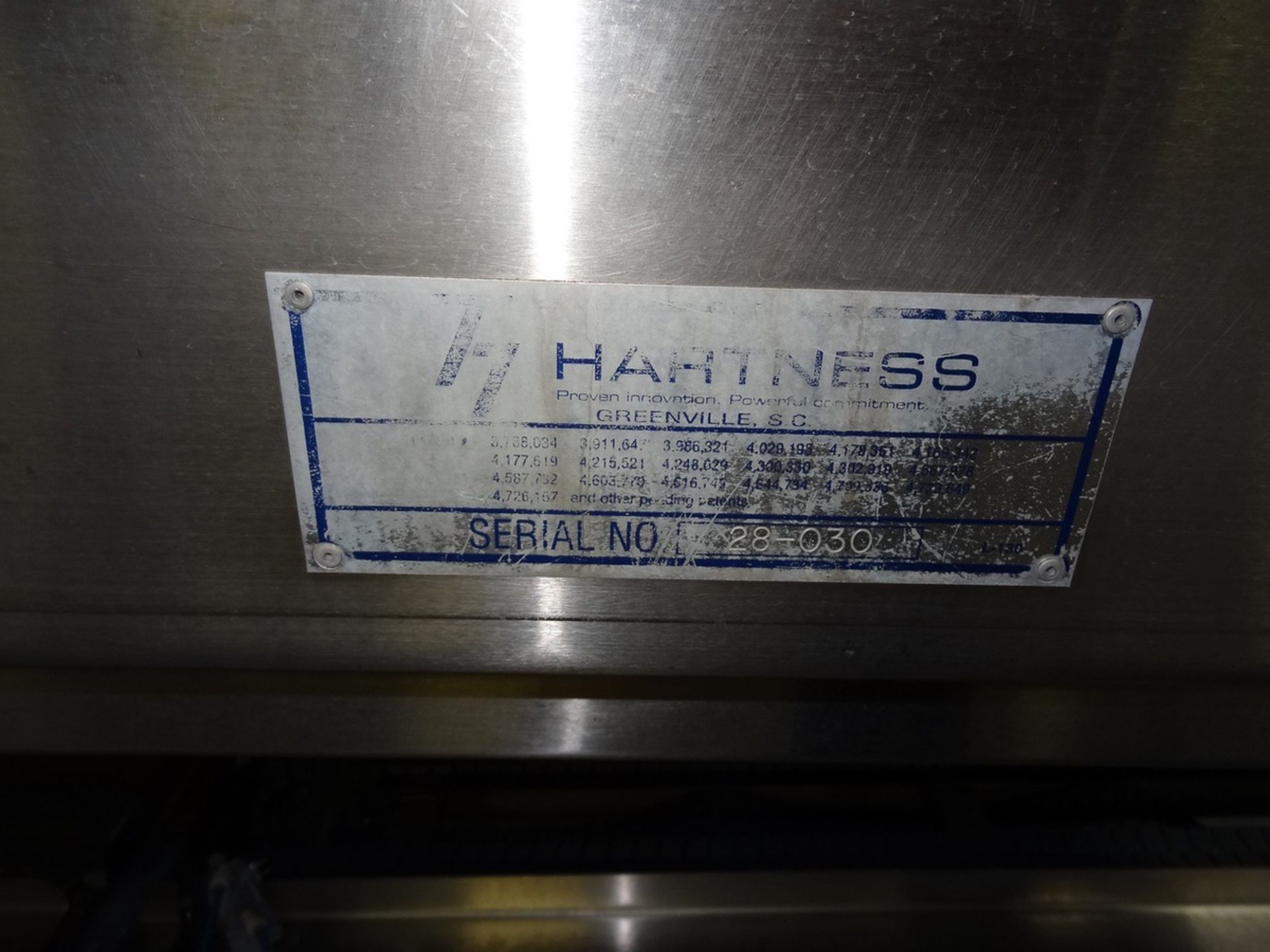 Hartness Model 2800 Servo Drive Case Packer, Allen-Bradley SLC 5/04 PLC & | Loc: IN | Rig Fee: $850 - Image 9 of 11