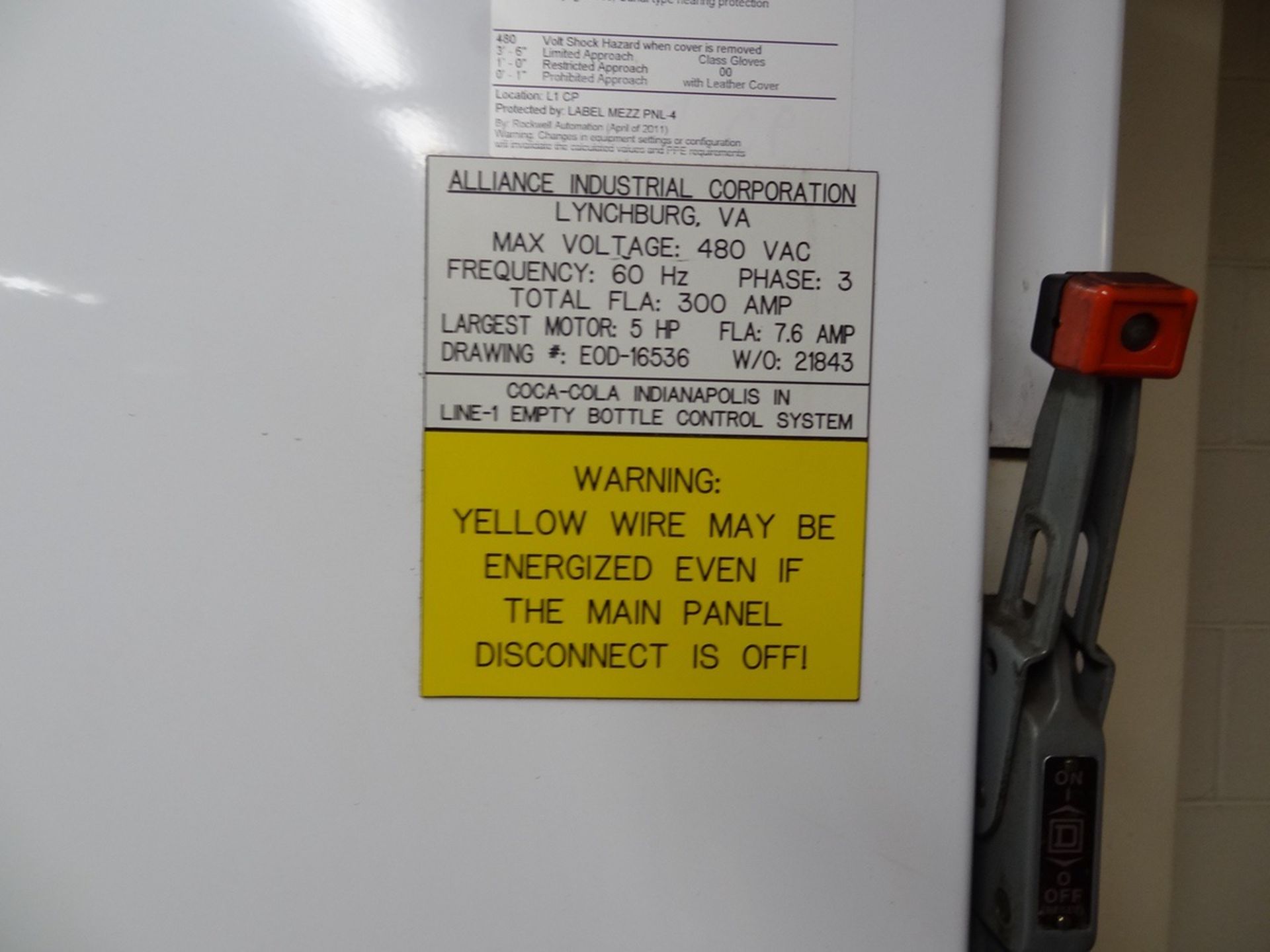 Alliance Industrial Electrical Enclosure, 8-Door Cabinet with AB SLC 5/04 | Loc: IN | Rig Fee: $1000 - Image 2 of 6