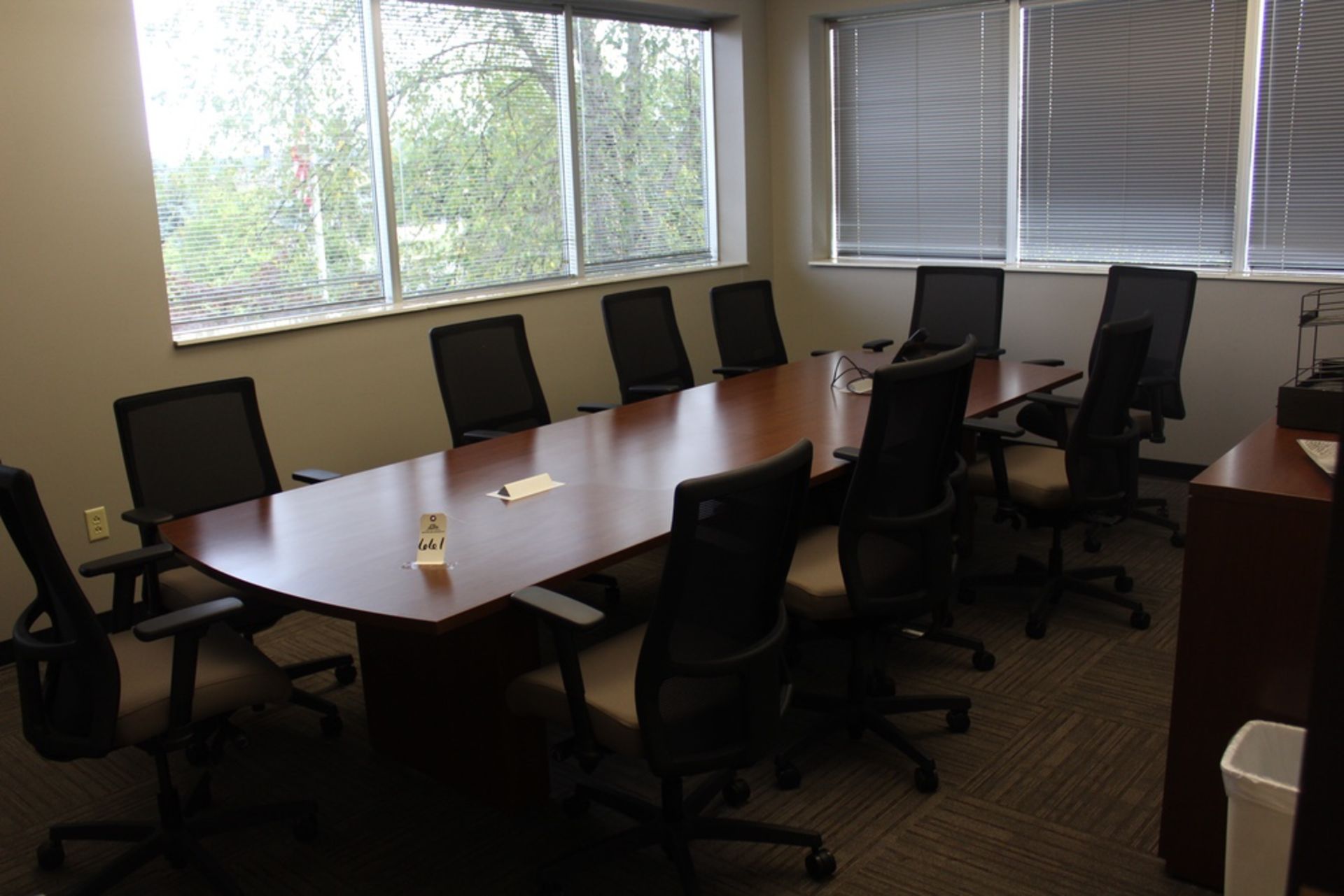 Conference Table w/10 Chairs and Cradenza | Rig Fee: $200