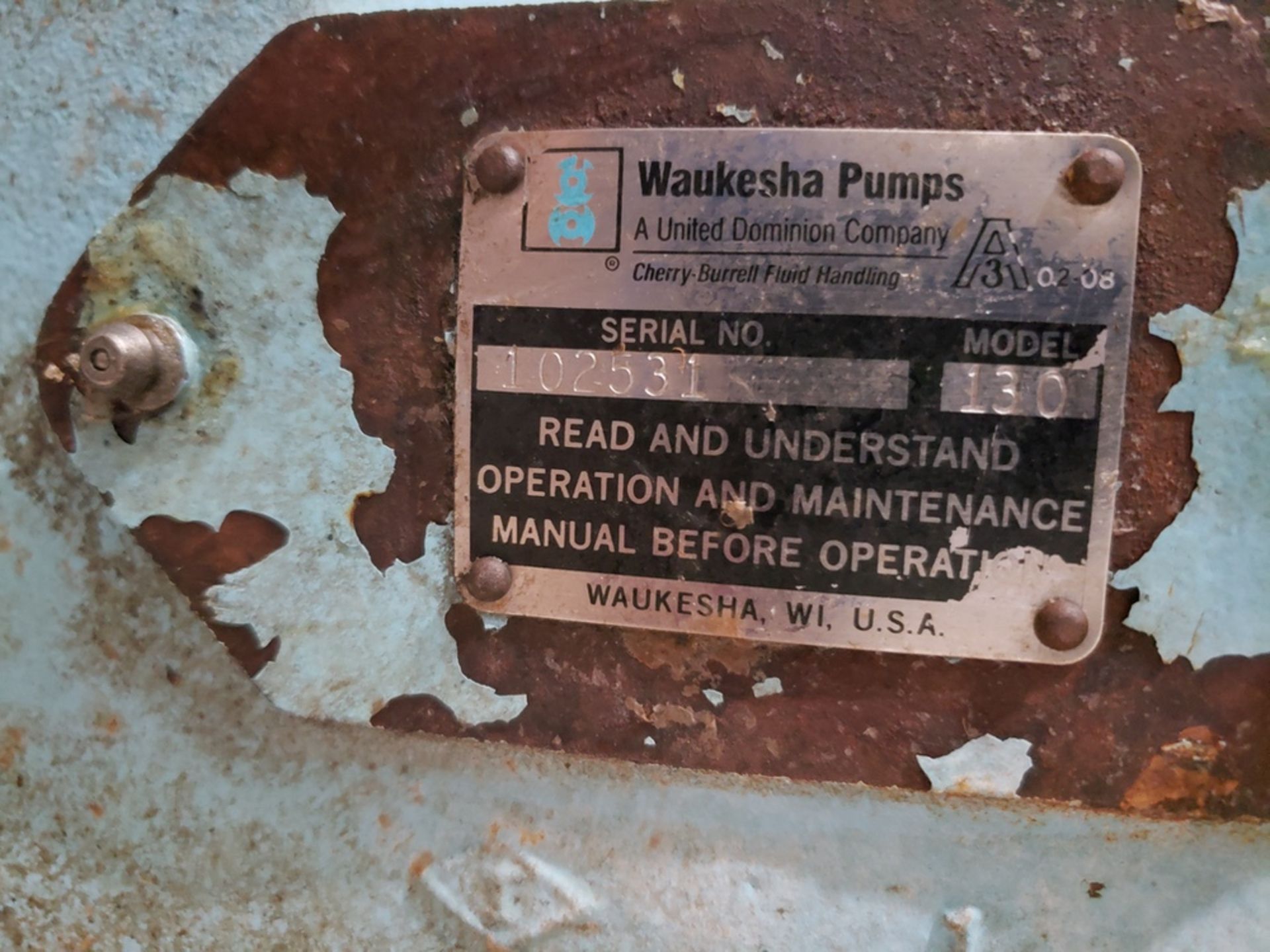 Waukesha M# 130 Positive Displacement Pump Skid, S/N 102531 | Subj to Bulk | Rig Fee: $125 - Image 2 of 4