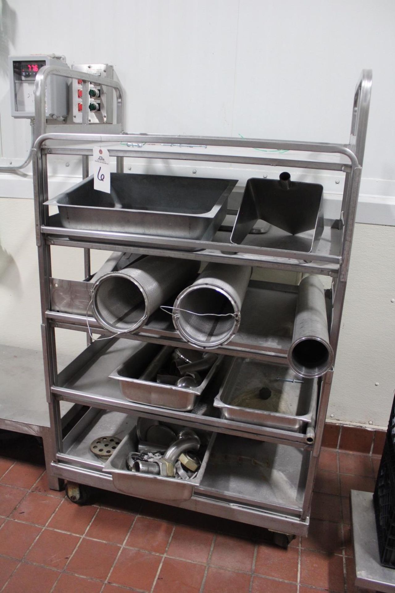 Stainless Steel Rack, W/ Spare Parts | Rig Fee: $25
