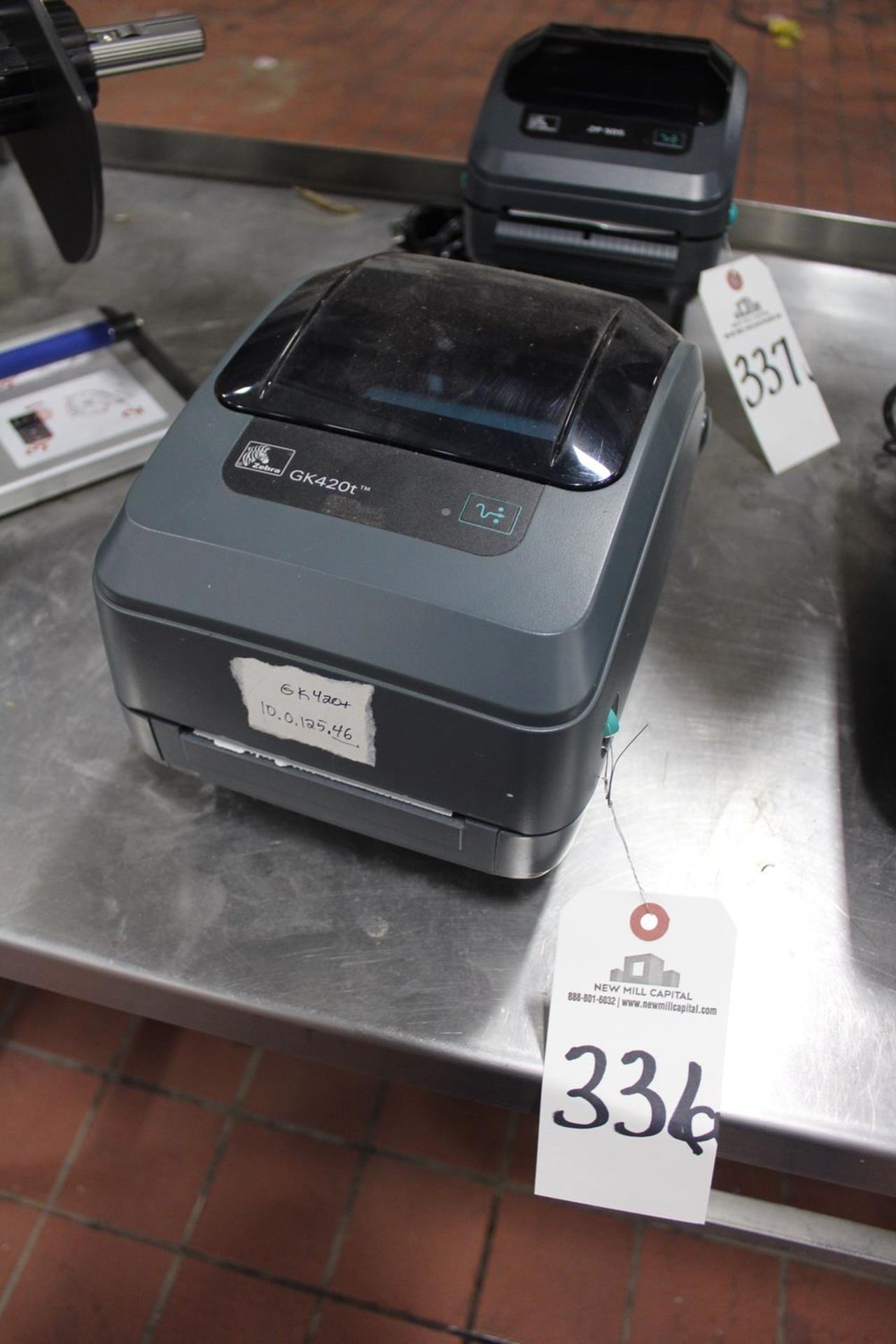 Zebra Label Printer, M# GK420t, S/N 29J172101199 | Rig Fee: $25