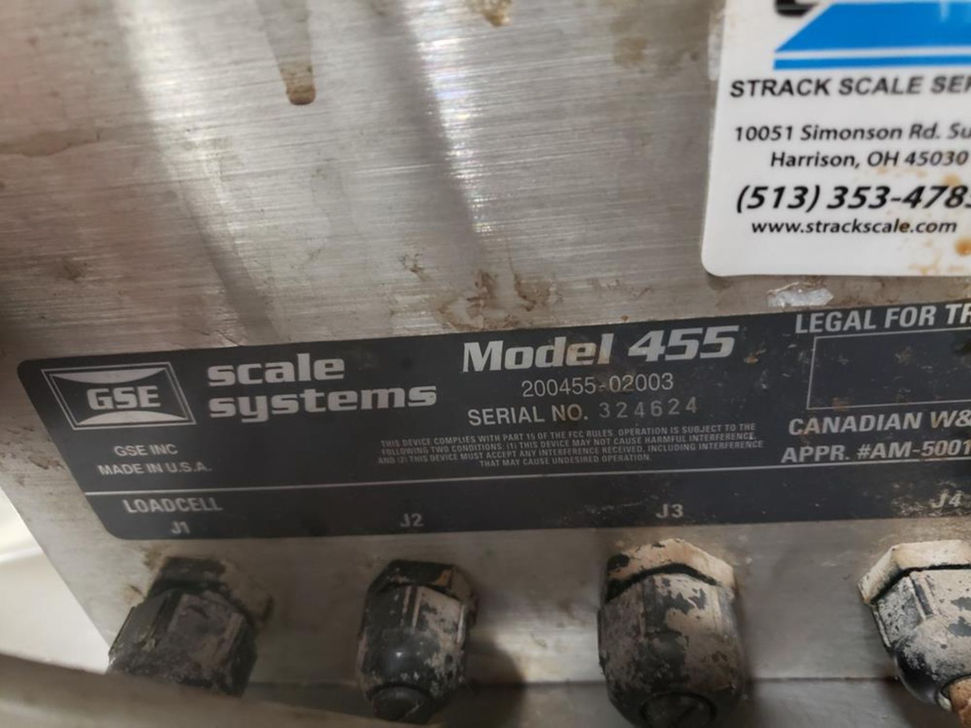 GSE Scale System, M# 455, S/N 324624 | Rig Fee: $75 - Image 2 of 2