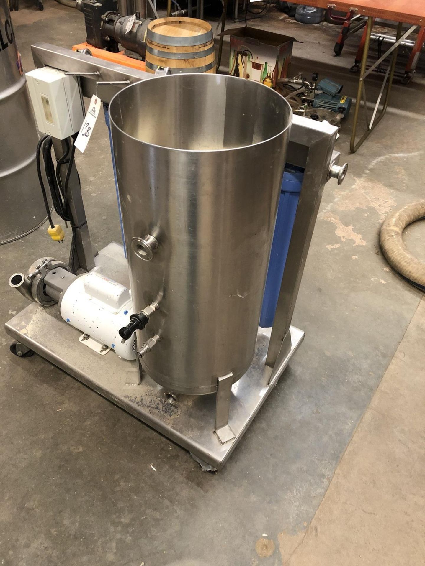 Stainless Steel Mixing Skid with Centrifugal Pump and Cartridge (Addi | Sub to Bulk | Rig Fee: $50 - Image 3 of 4