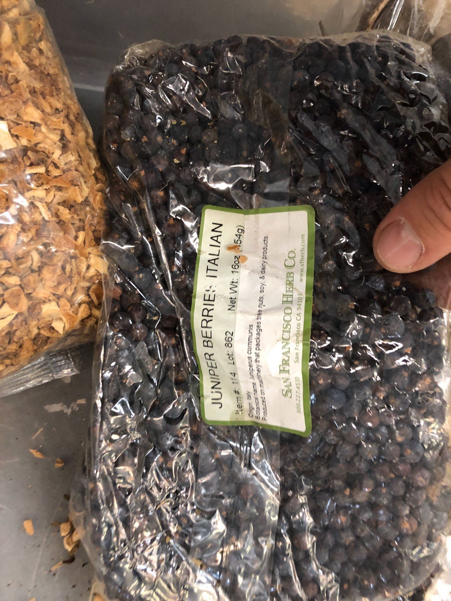 Lot of Herbs and Botanicals: Lemon Peel, Juniper Berries, Orange Peel, Orris Ro | Rig Fee: $20 or HC - Image 8 of 14