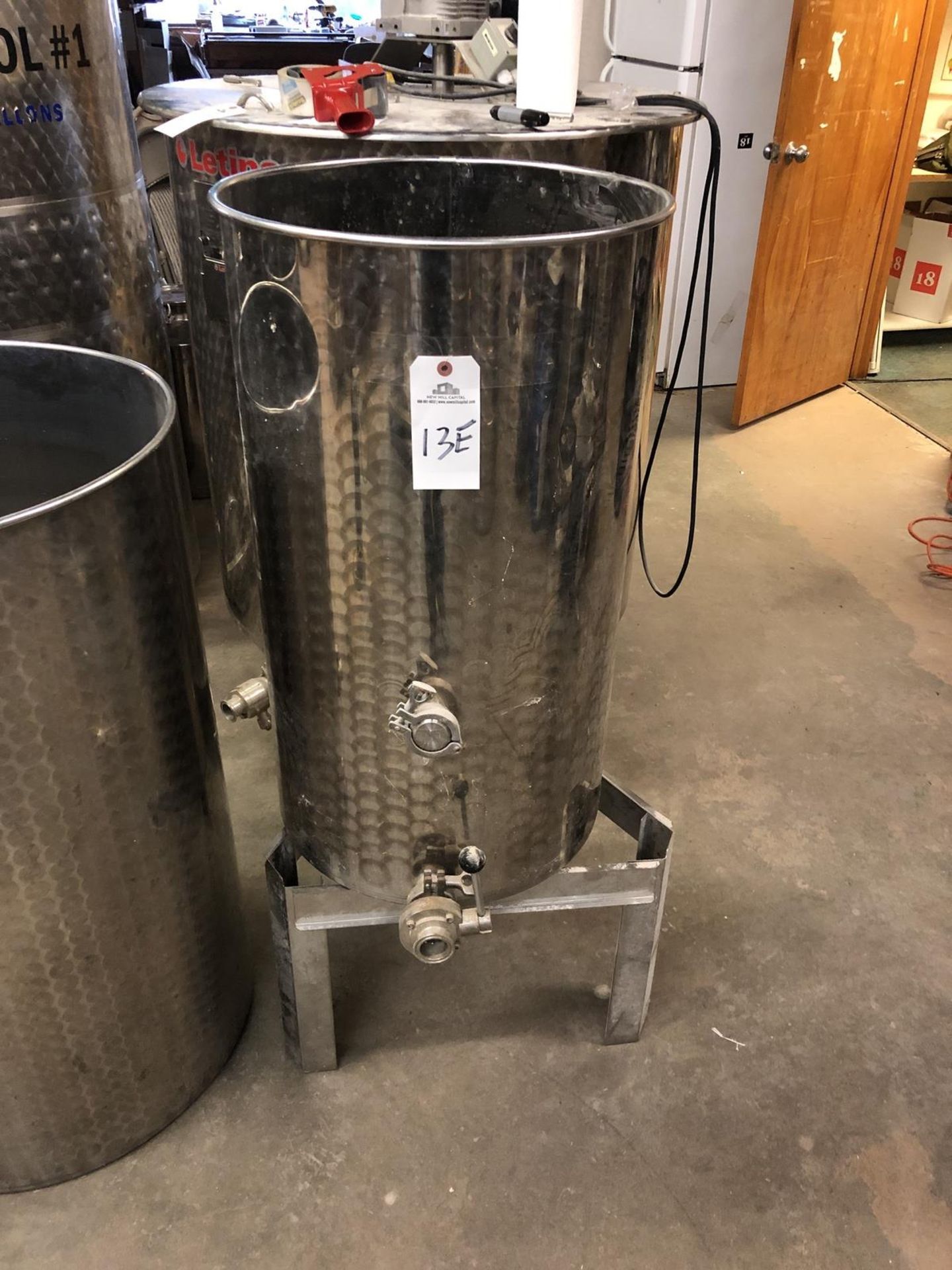 Stainless Steel Tank, Approx Dims: 19in ID x 32in Height | Rig Fee: $35