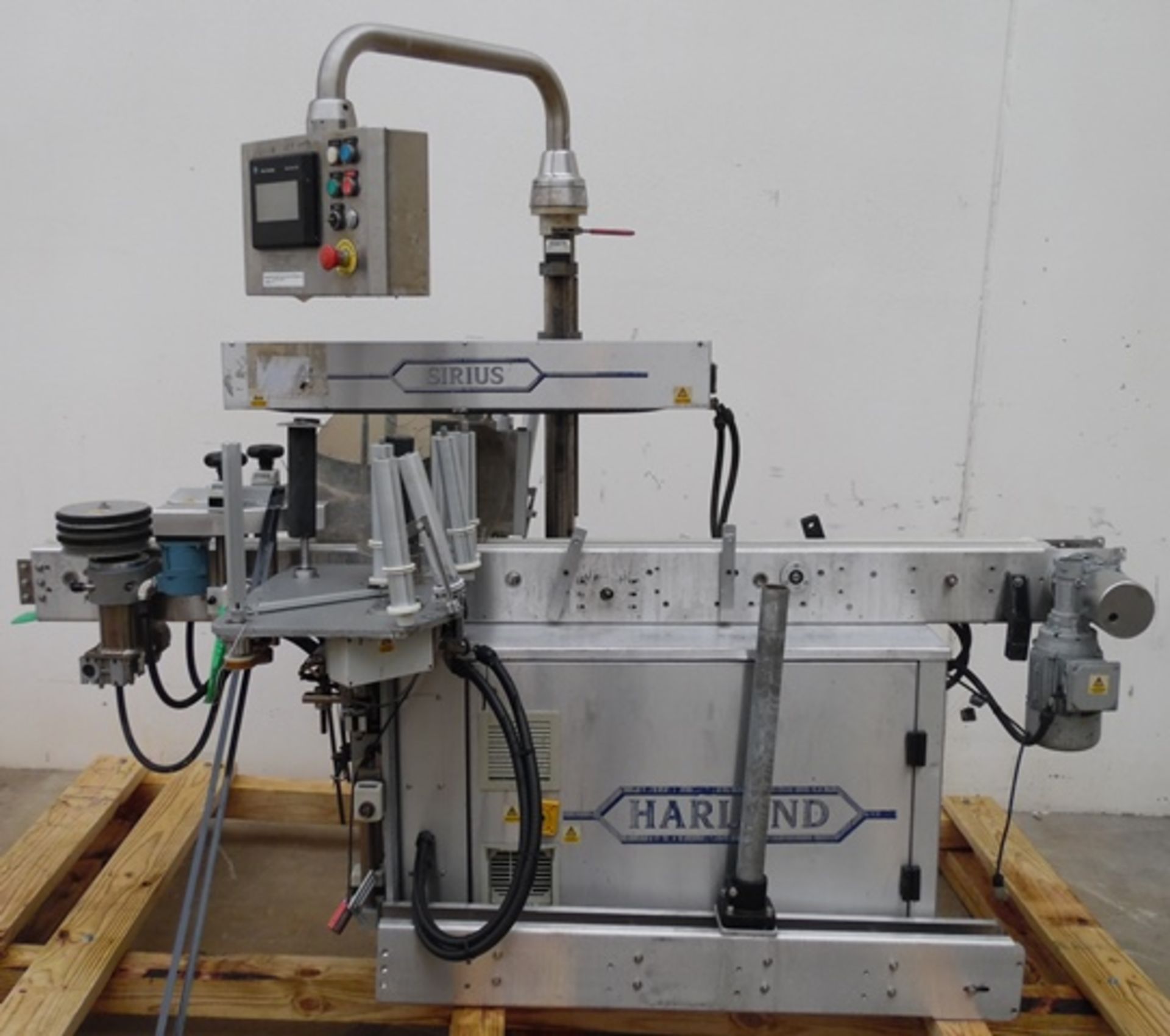 Harland Machine Systems Model Mark 5 Sirius Automatic Labeler, S/N: J31743/01 | Load Fee: $150