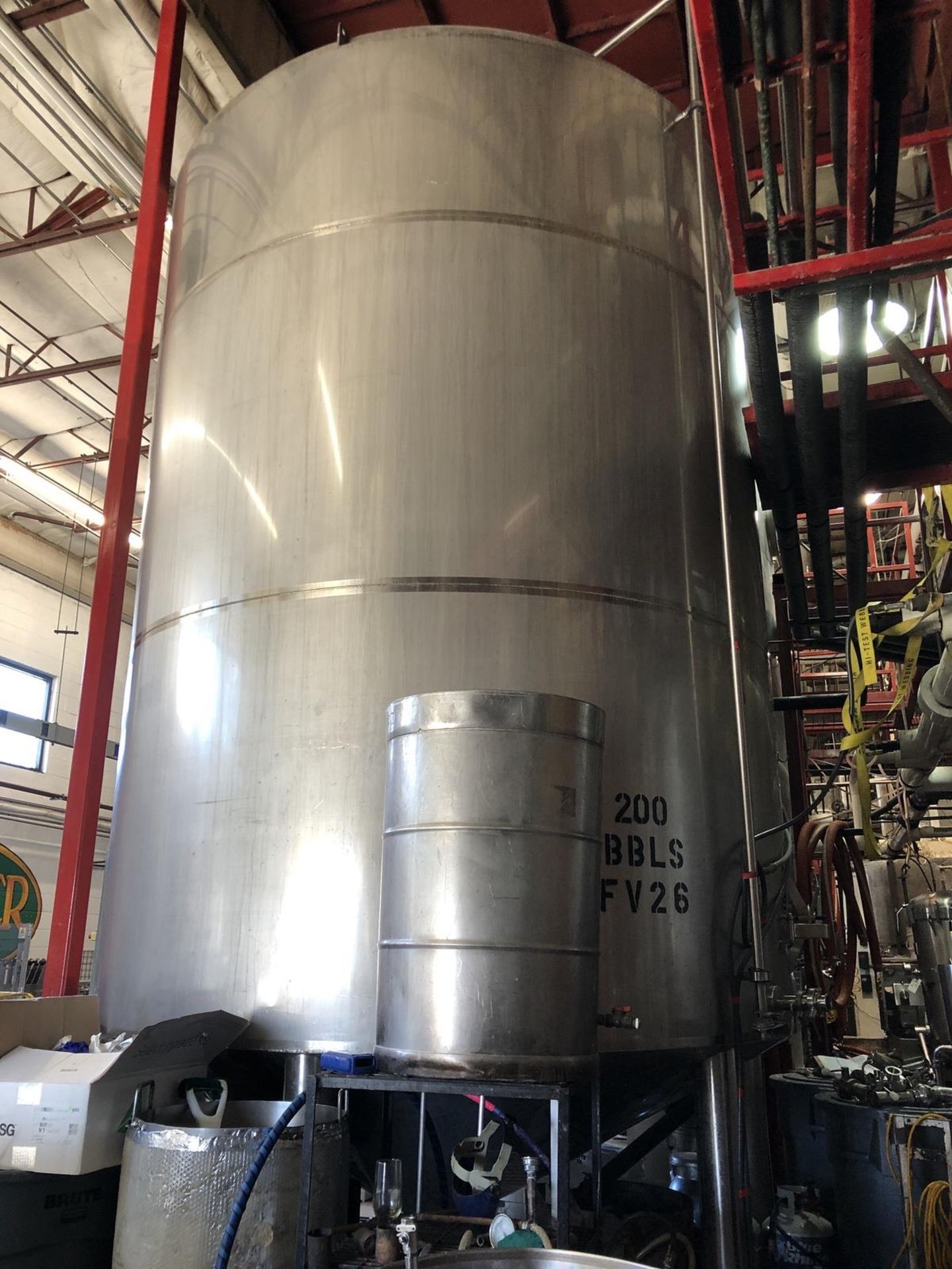 JV Norhwest 200 BBL Fermenter, Cone Bottom, Glycol Jacketed, Stainless Steel, Appro | Rig Fee: $3300