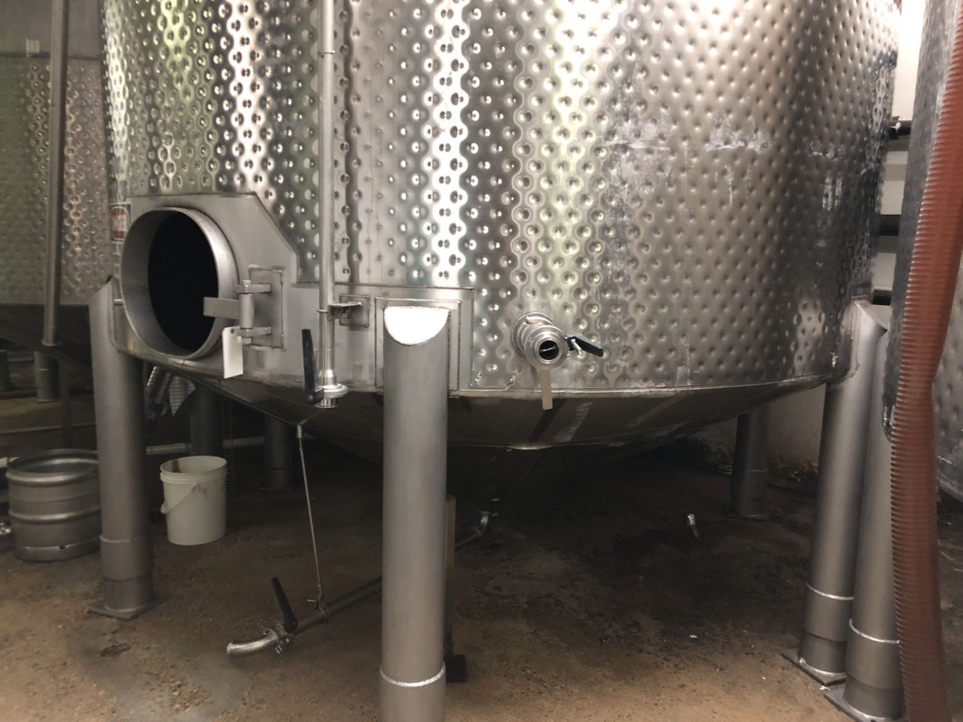 Santa Rosa 100 BBL Fermenter, Cone Bottom, Glycol Dimple Jacketed, Stainless Steel, | Rig Fee: $2000 - Image 3 of 10