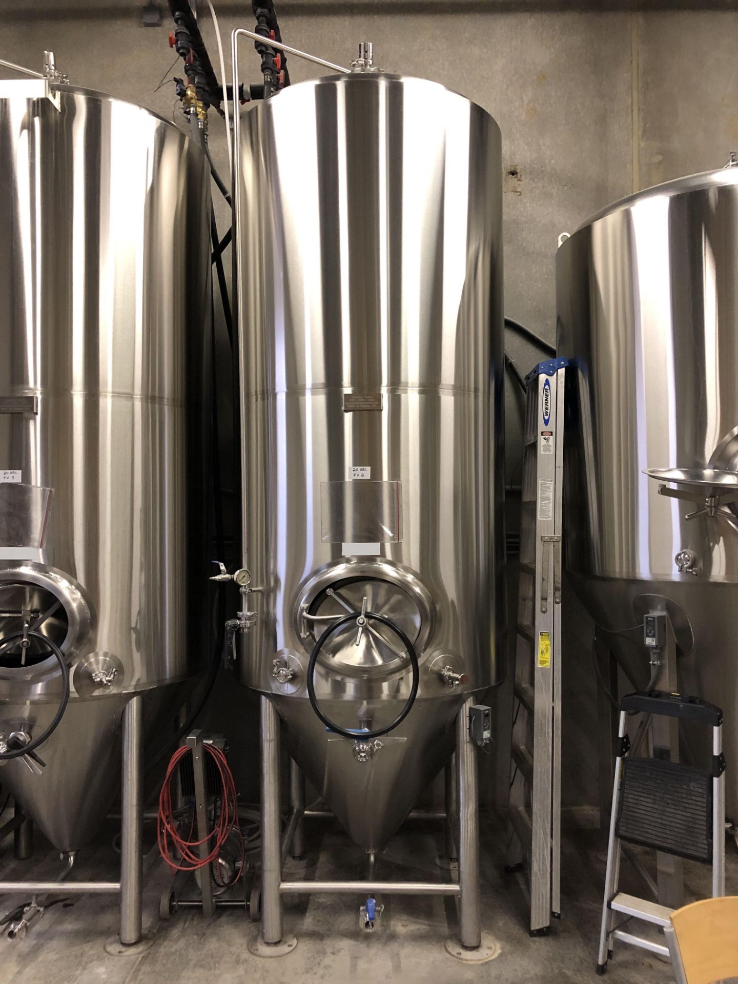 2016 Practical Fusion 20 BBL Uni-Tank Fermenter, 3-Zone Dimple Glyc | Loc: Golden CO | Rig Fee: $800