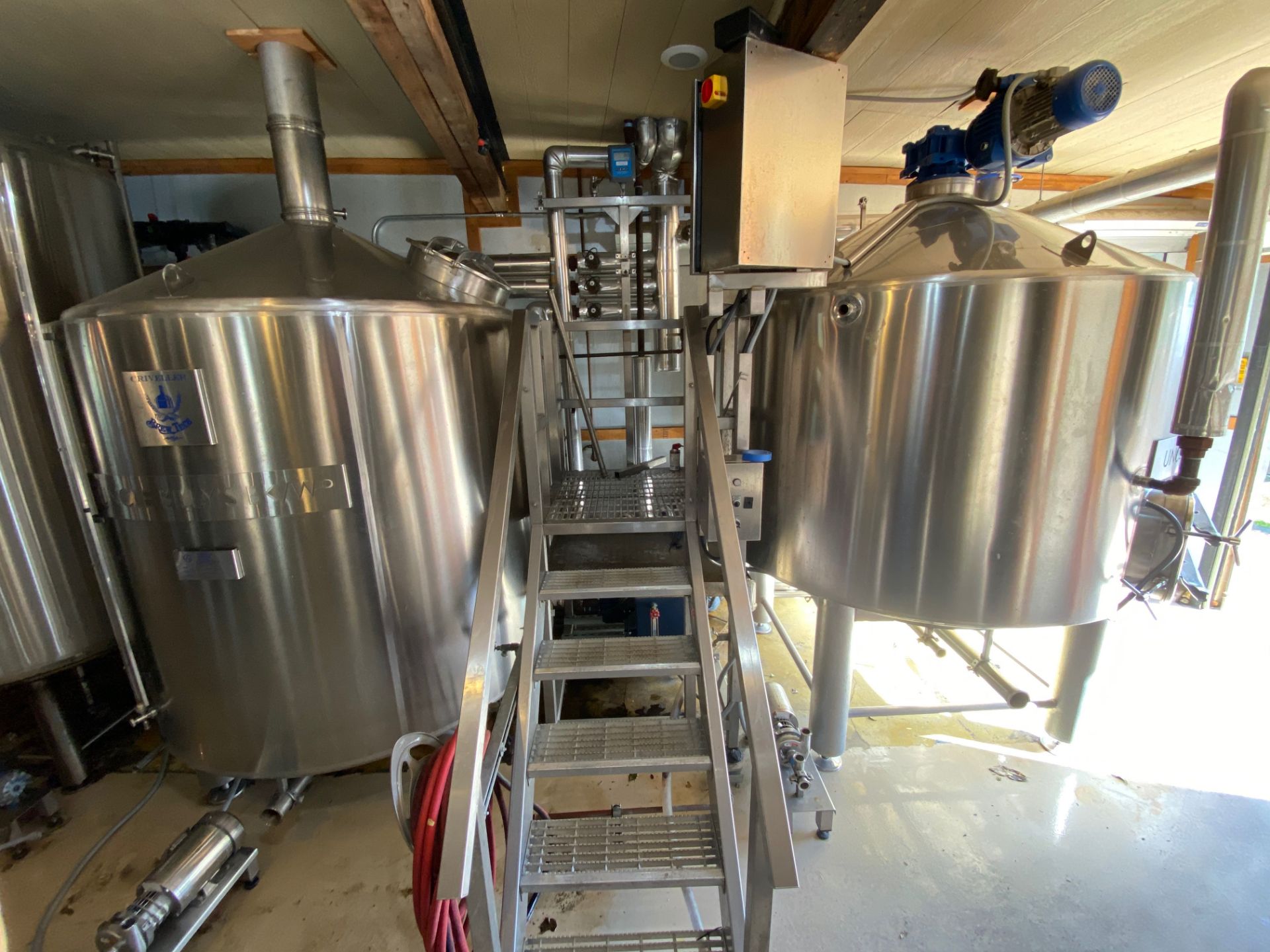 2014 Criveller 20 BBL Brewhouse, 2-Vessel System, Jacketed Mash/Laute | Sub to Bulk | Rig Fee: $1500