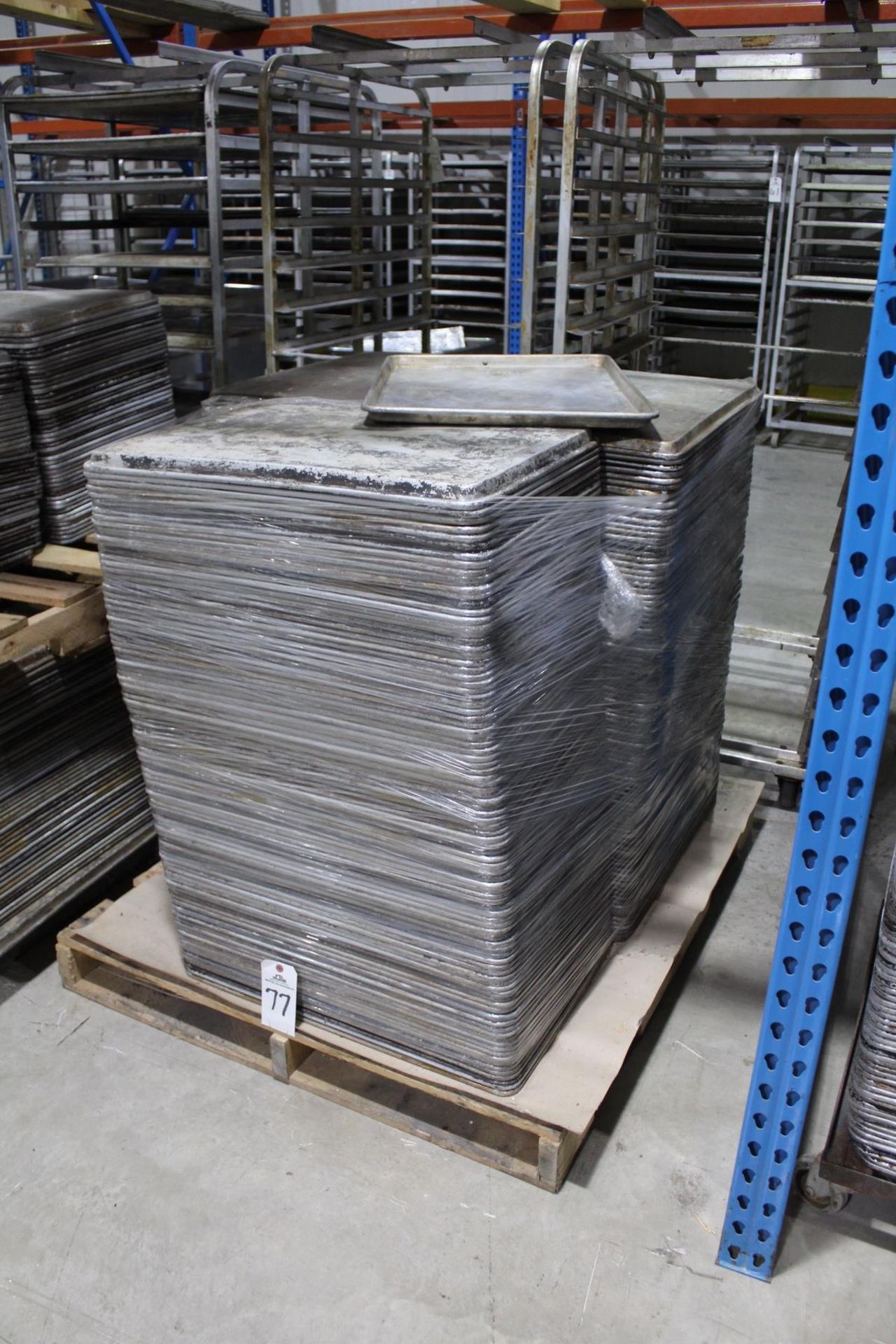 Lot of (276) 18" X 26" X 1" Baking Pans | Rig Fee: $25