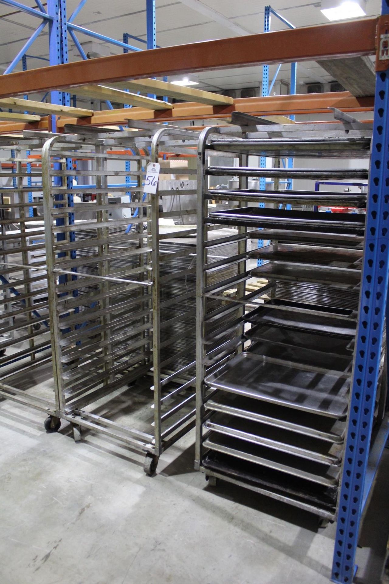 Lot of (3) Baking Racks, 26 1/2" X 36" (Inside), 4" Tier, (15) Tier, W/ (28) 18" X | Rig Fee: $30