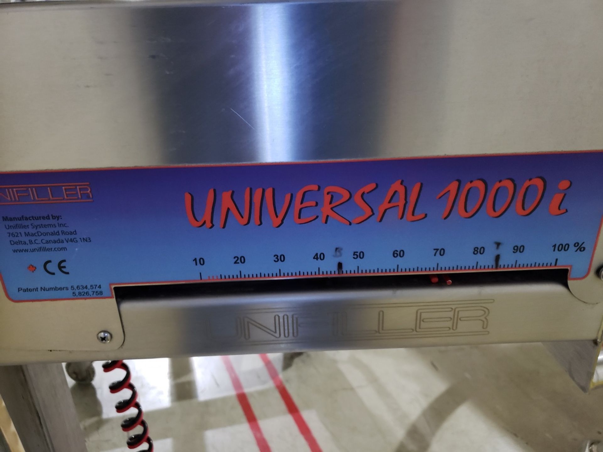 2010 Unifiller Piston Depositor, M# Universal 1000i, S/N IU108383, 3" X 10" | Rig Fee: $150 - Image 2 of 3