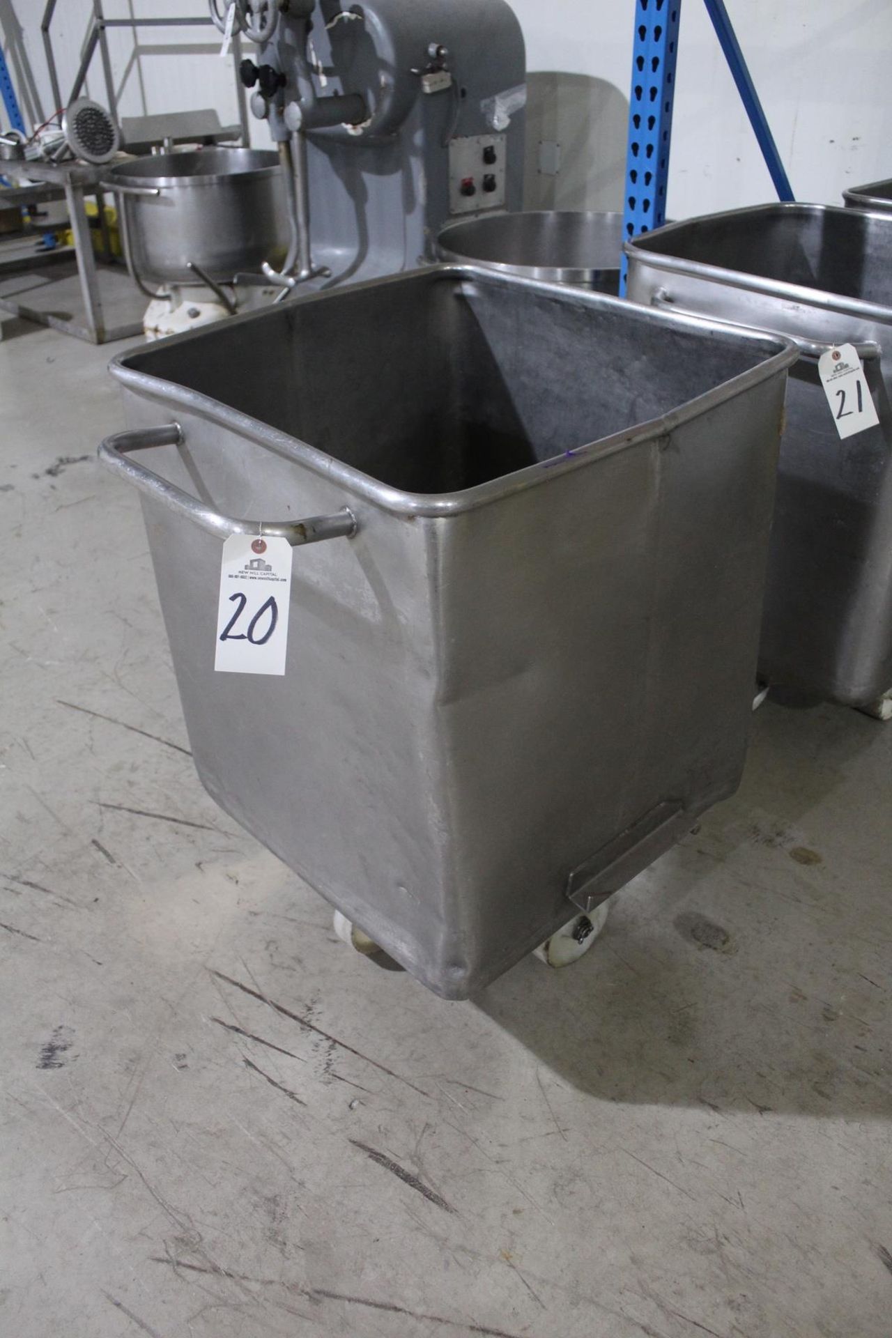 Stainless Steel Roll-In Dough Trough / Buggie | Rig Fee: No Charge