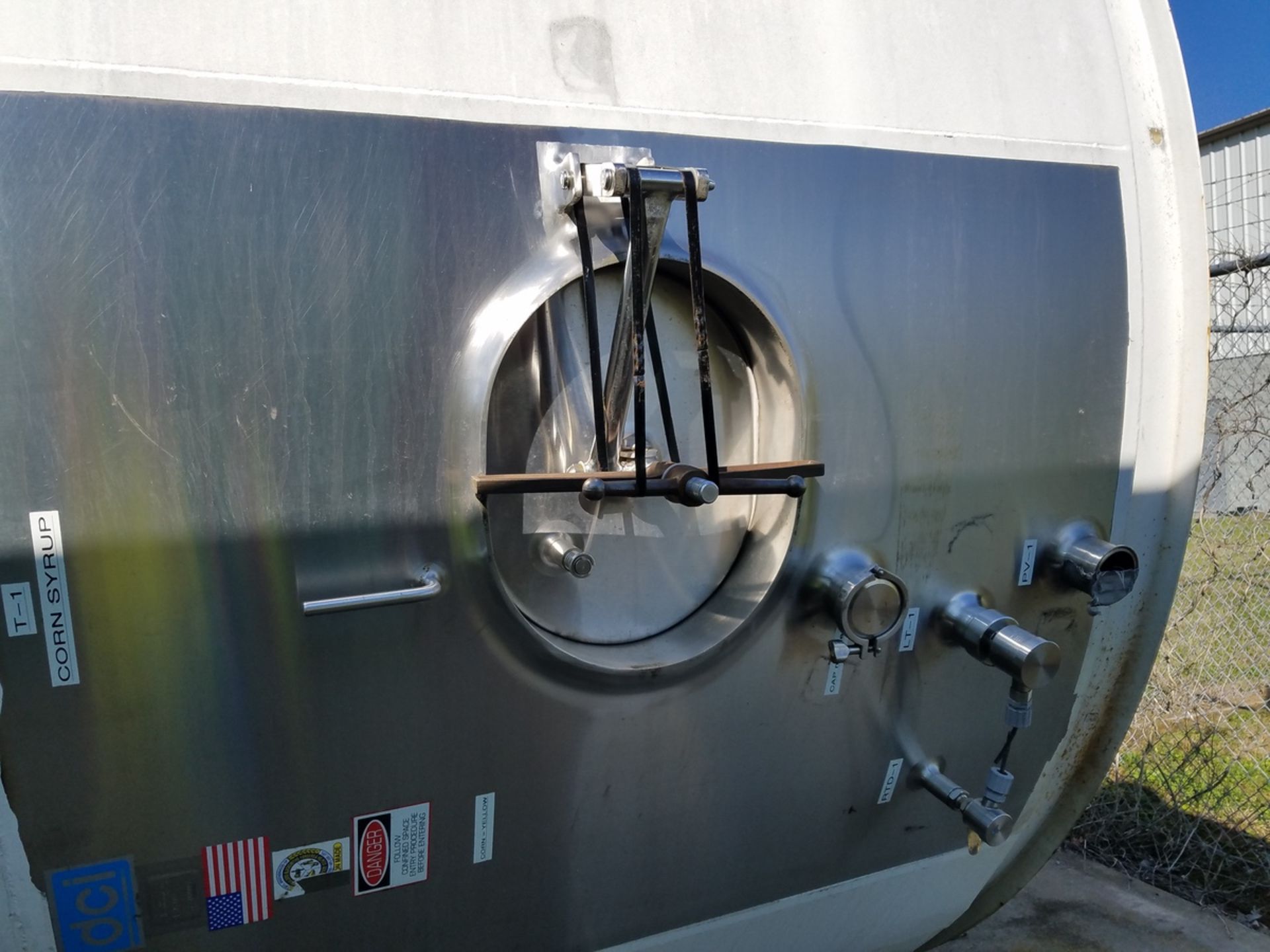 DCI 12,000 Gallon Stainless Steel, Jacketed Holding Tank, 11' 7" OD X 20', S/N JS-1163 - Image 3 of 3