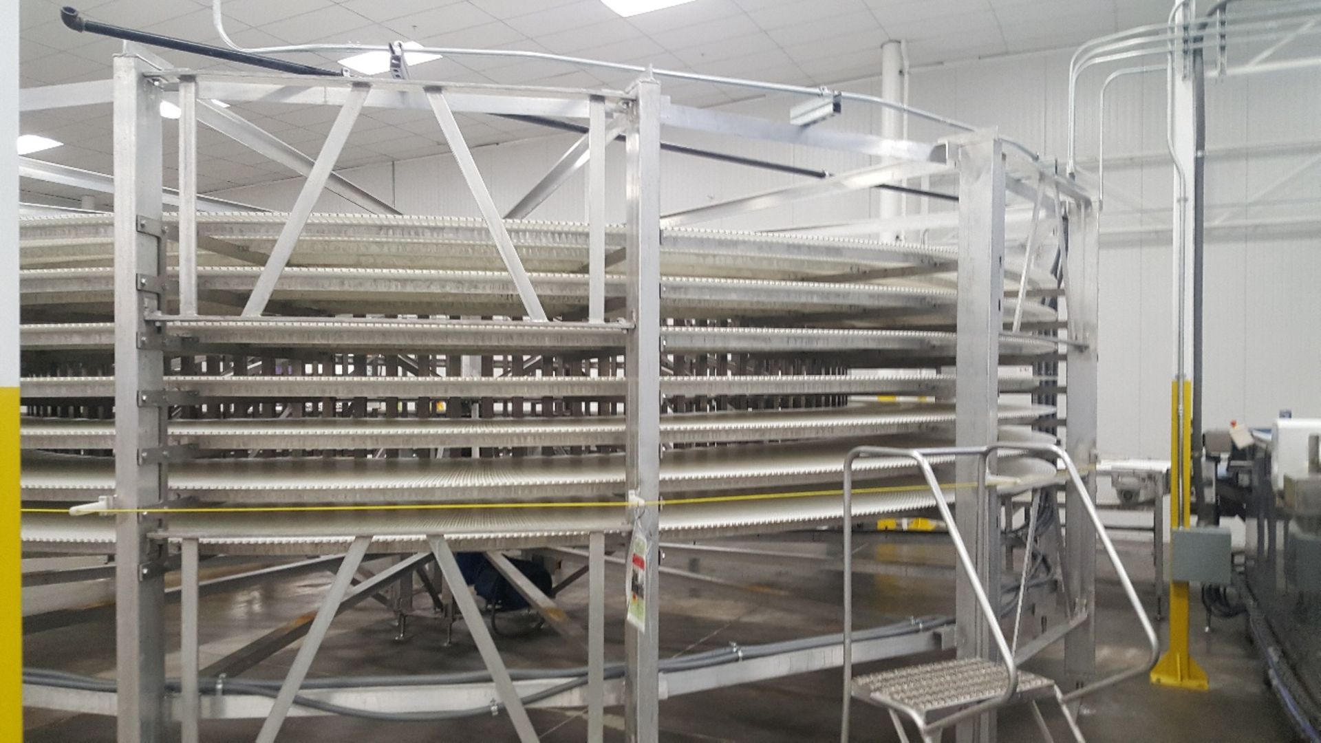 2014 IJ White Ambient Spiral Cooling Conveyor, 9-Tier, 26ft-8in Belt Outside Diameter, 48in Wide Int - Image 2 of 11