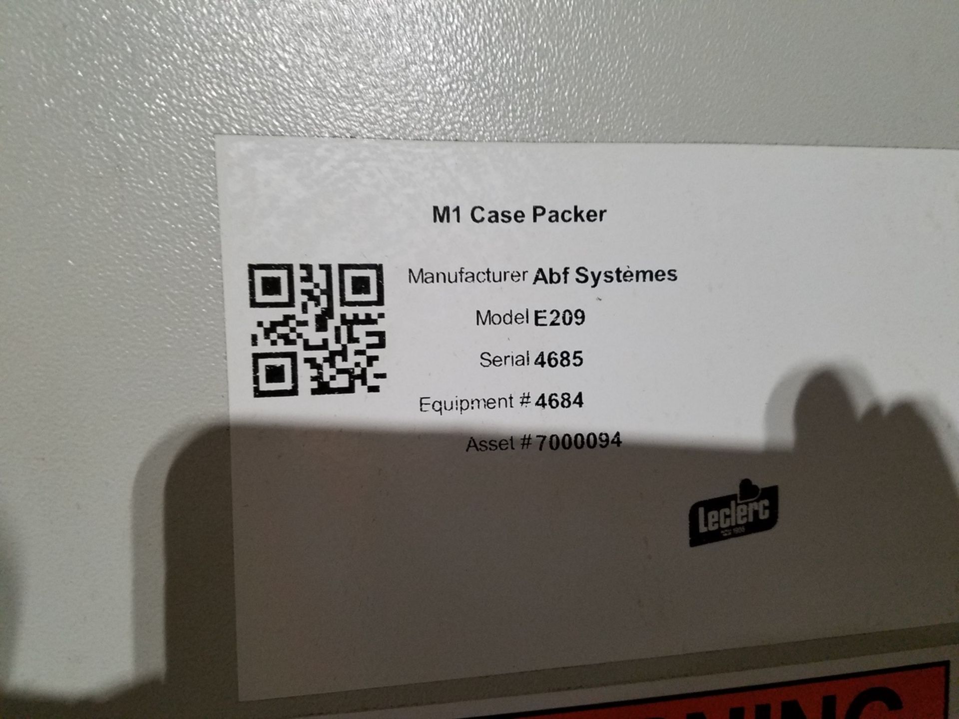 ABF Systems Case Packer, M# E209, S/N 4685 - Image 4 of 9