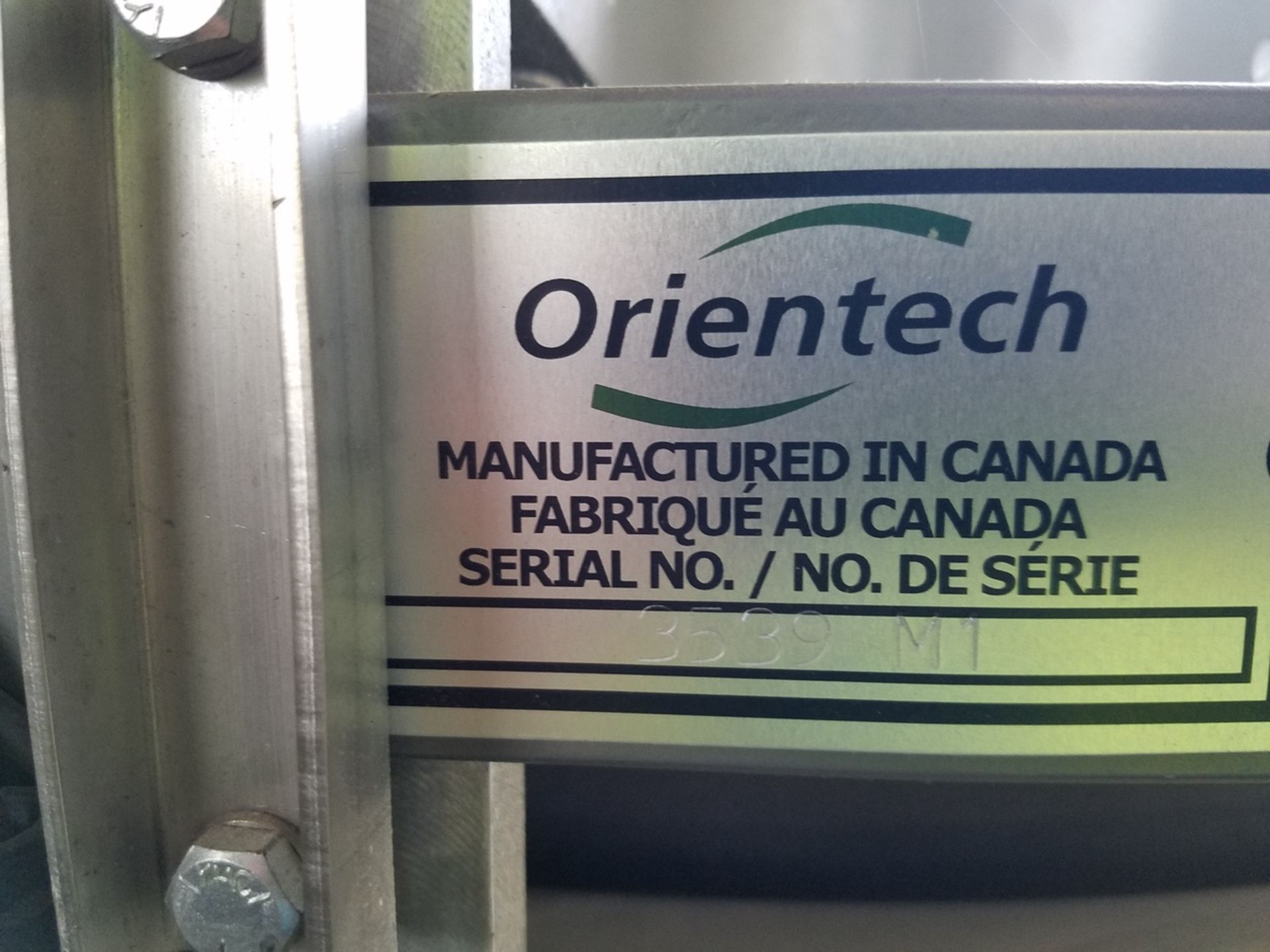 Orientech 48" Centrifuge Feeder, S/N 3539M1, W/ Control - Image 3 of 5