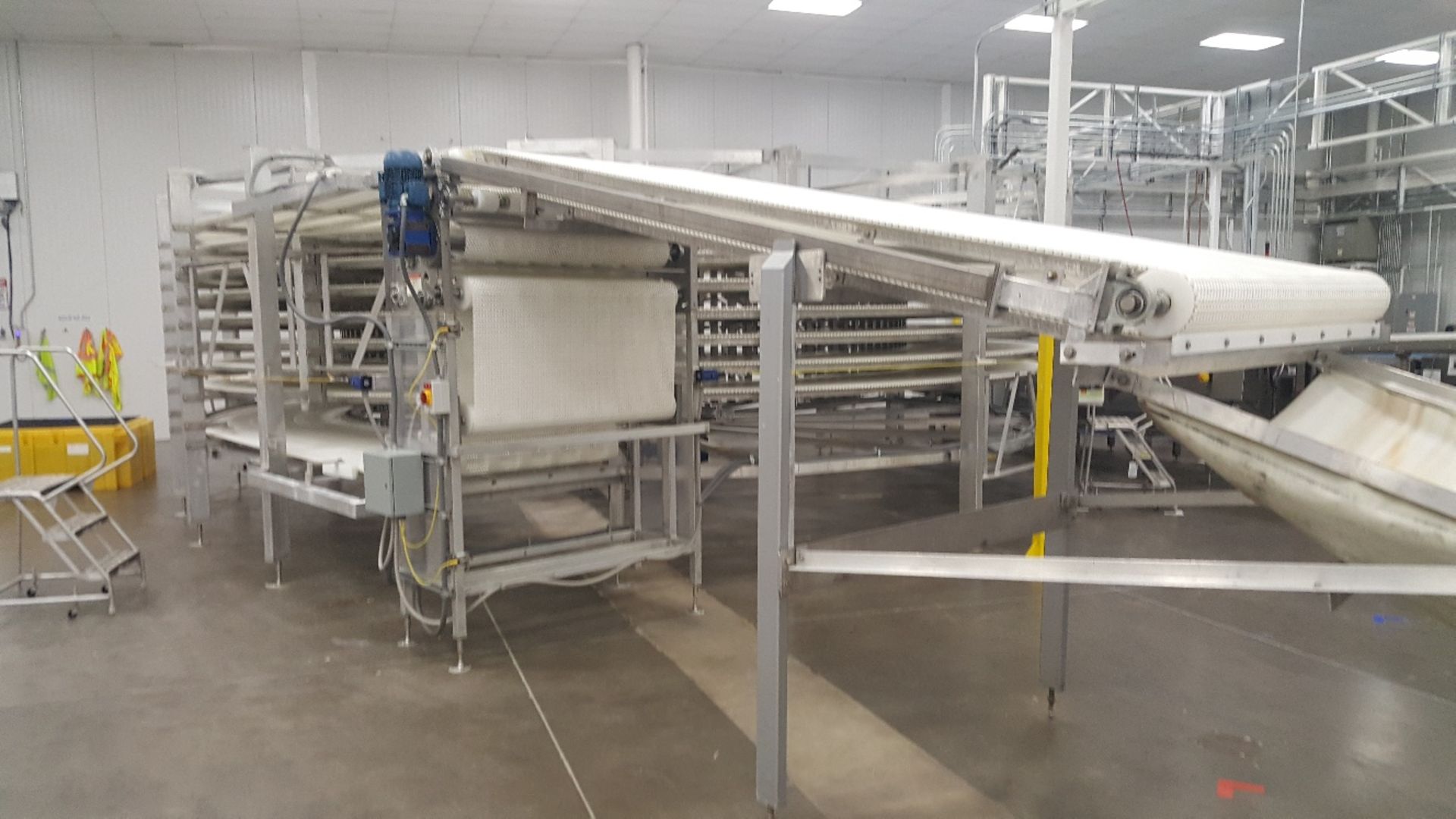 2014 IJ White Ambient Spiral Cooling Conveyor, 9-Tier, 26ft-8in Belt Outside Diameter, 48in Wide Int - Image 3 of 11