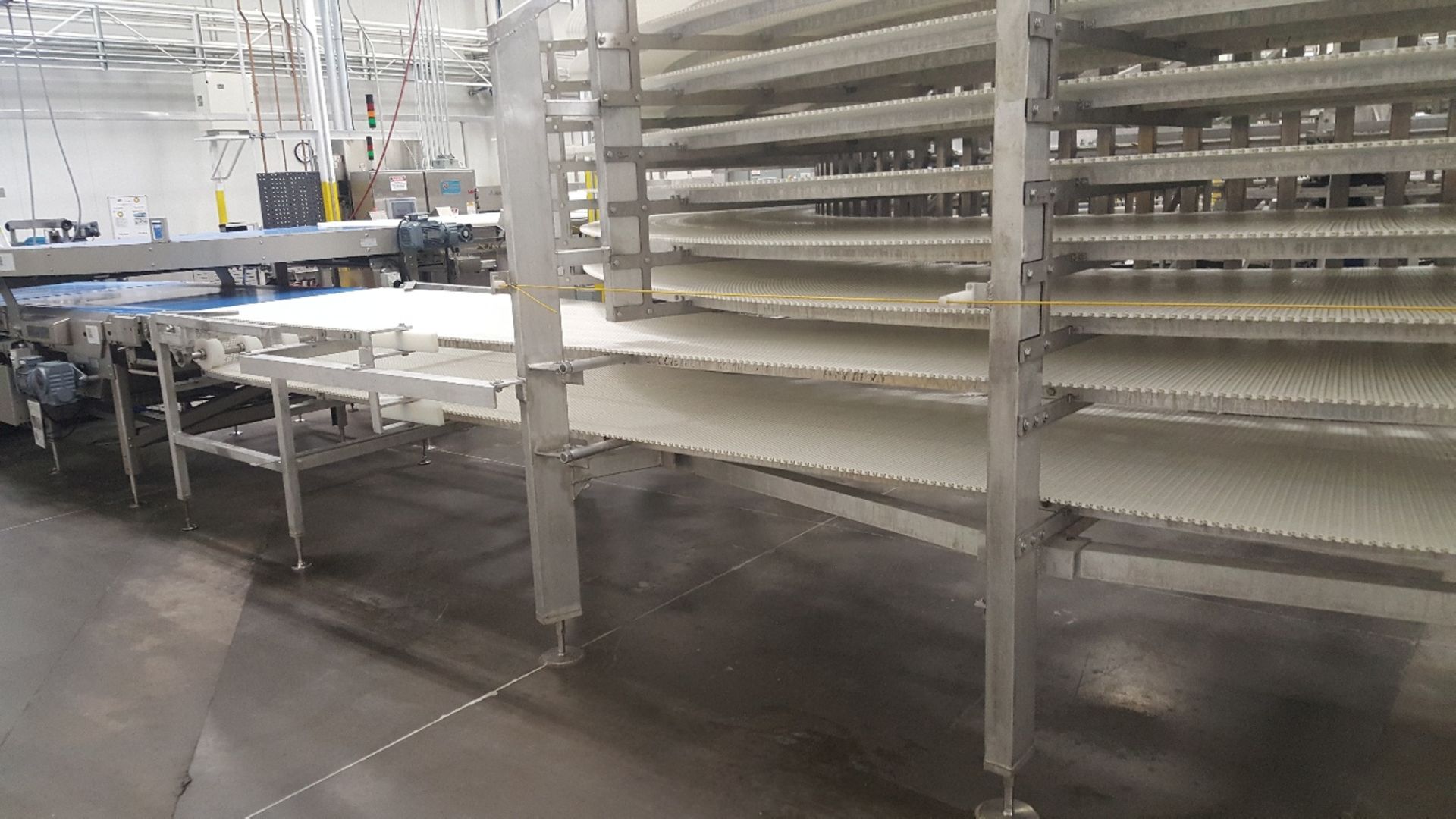 2014 IJ White Ambient Spiral Cooling Conveyor, 9-Tier, 26ft-8in Belt Outside Diameter, 48in Wide Int - Image 7 of 11