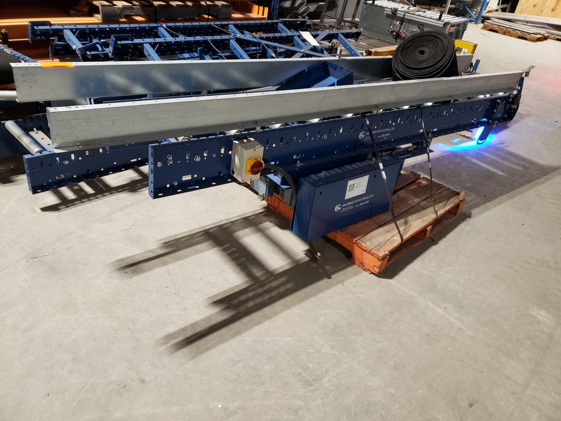 Lot of Power Feed Roller Conveyor - Image 4 of 5