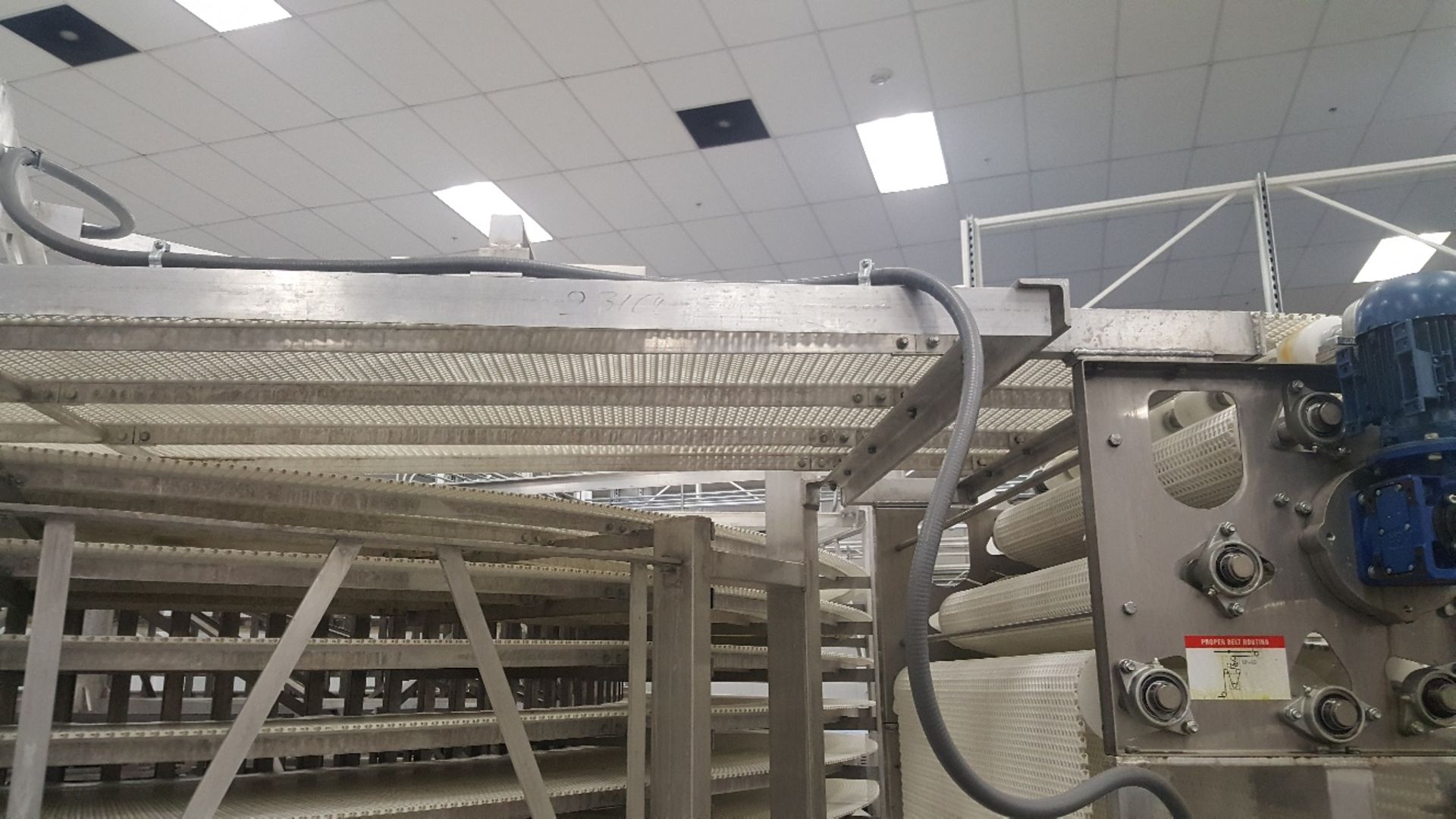 2014 IJ White Ambient Spiral Cooling Conveyor, 9-Tier, 26ft-8in Belt Outside Diameter, 48in Wide Int - Image 5 of 11