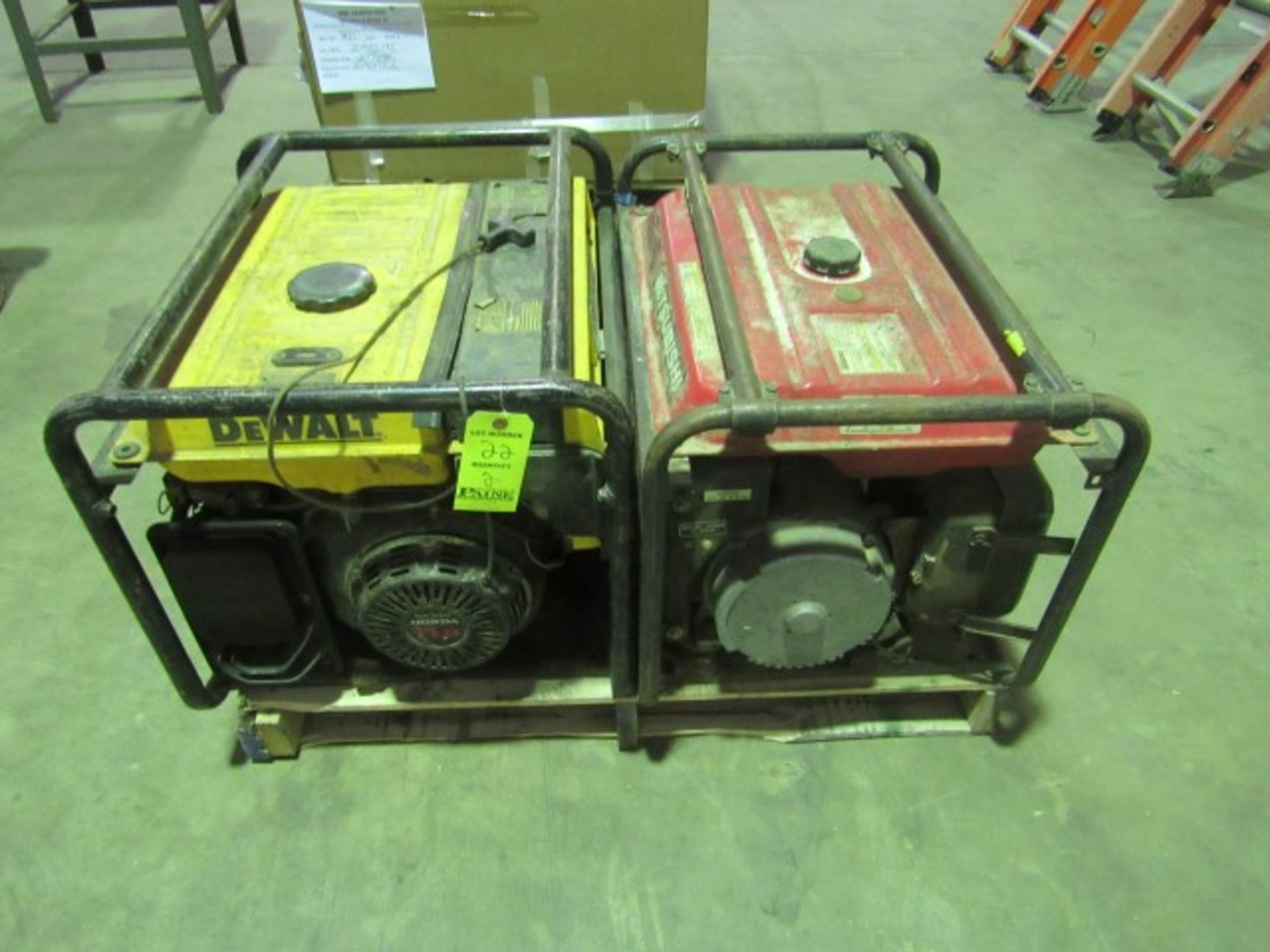 (2) Mitsubishi & Dewalt Generators