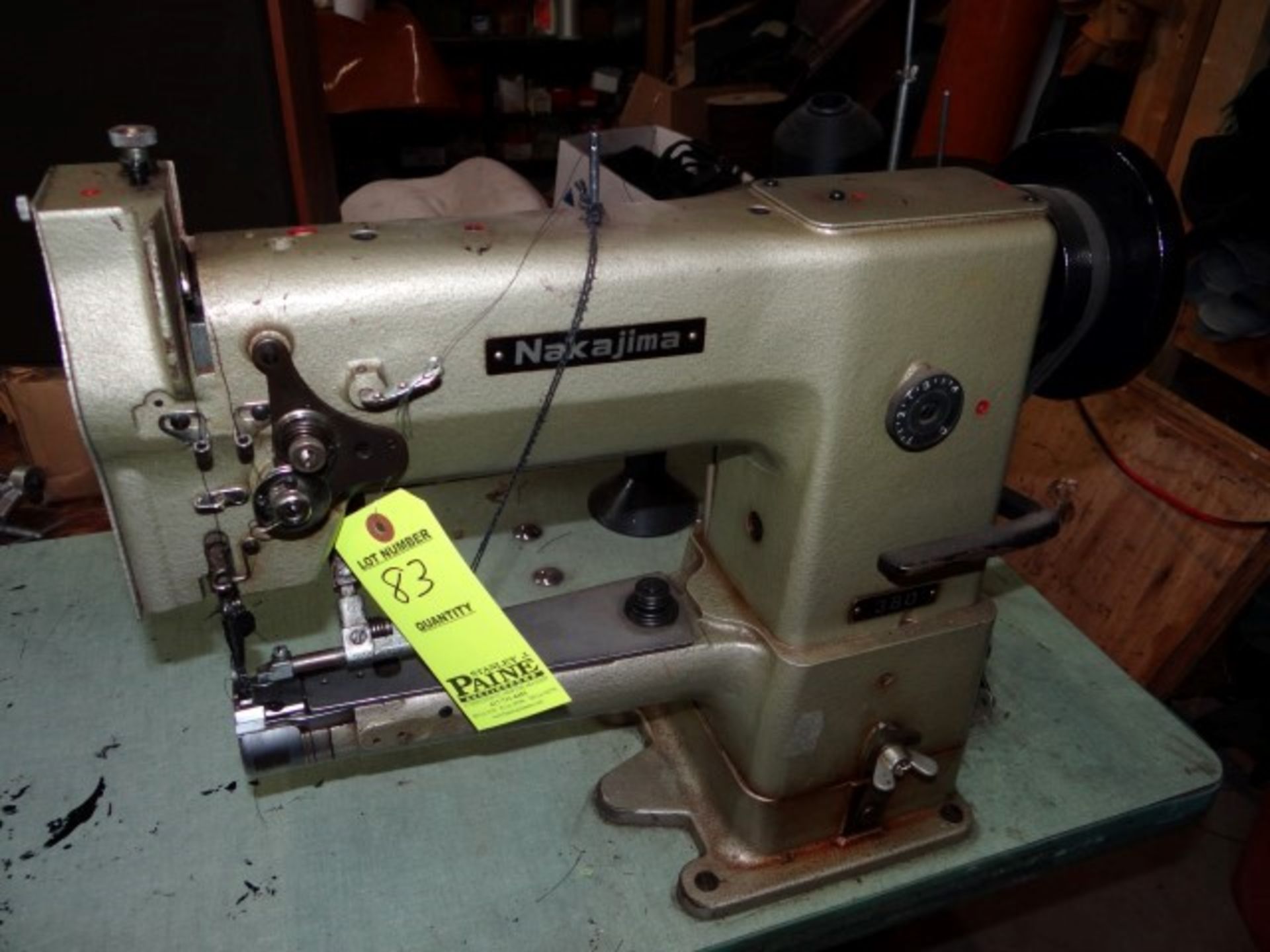 Nakajima 380 Cylinder Arm Machine Leather Sewing Machine