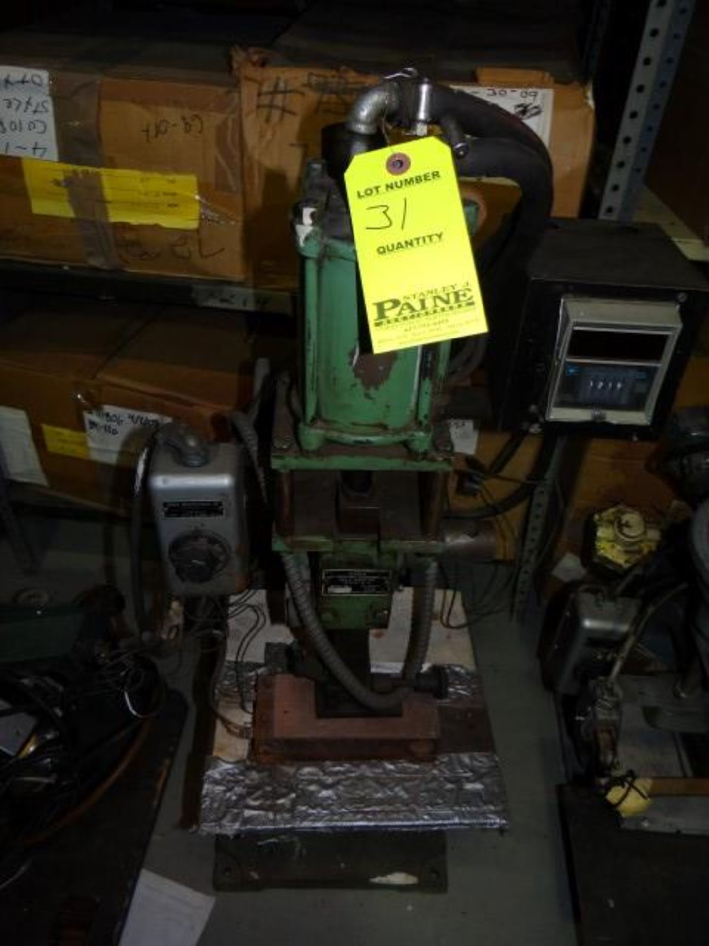 Weber Hot Stamping Machine. 7 1/2" X 3"