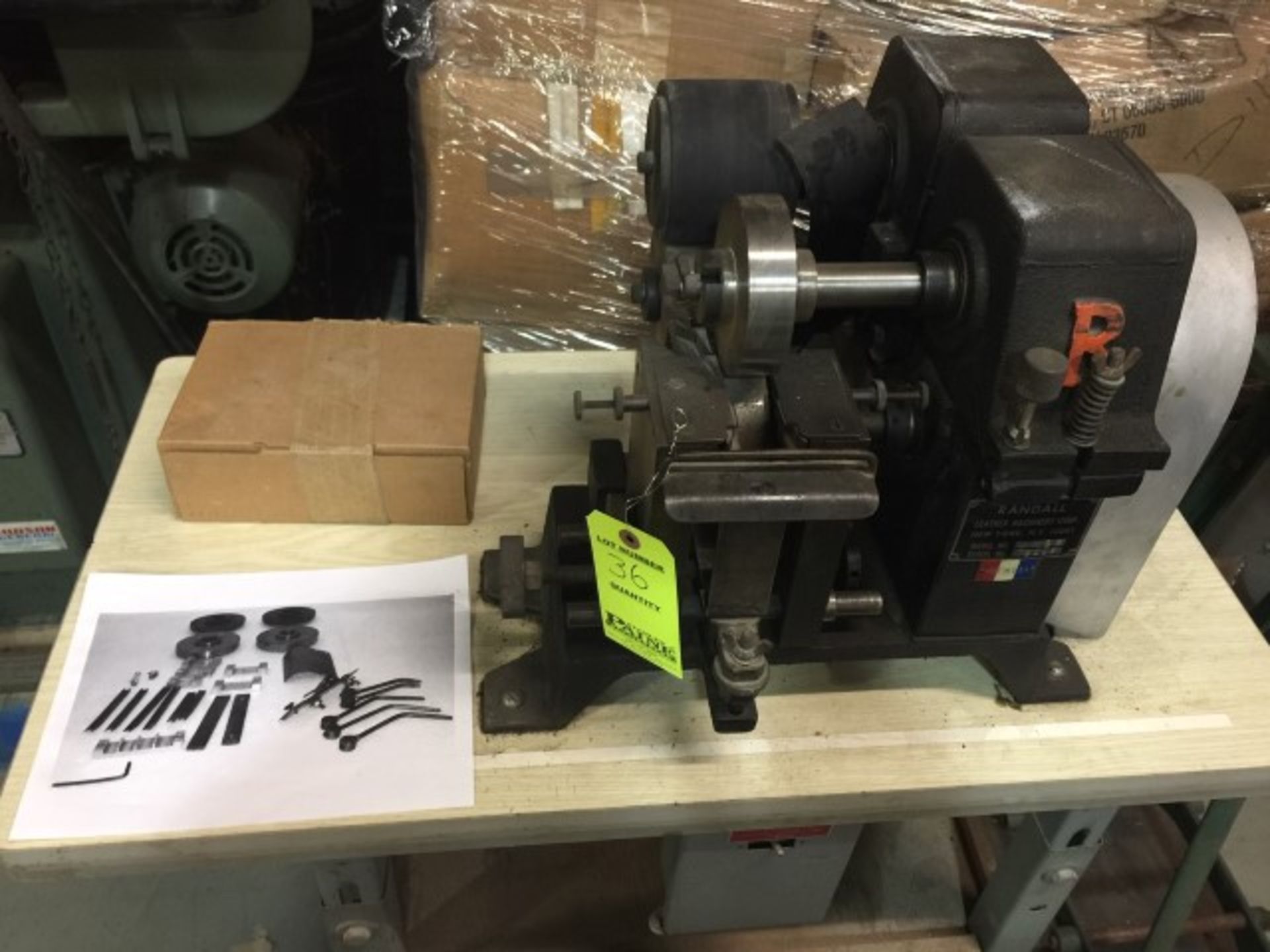 Randall NSB Beveling Machine with Tooling. S/N 79113 - Image 3 of 3