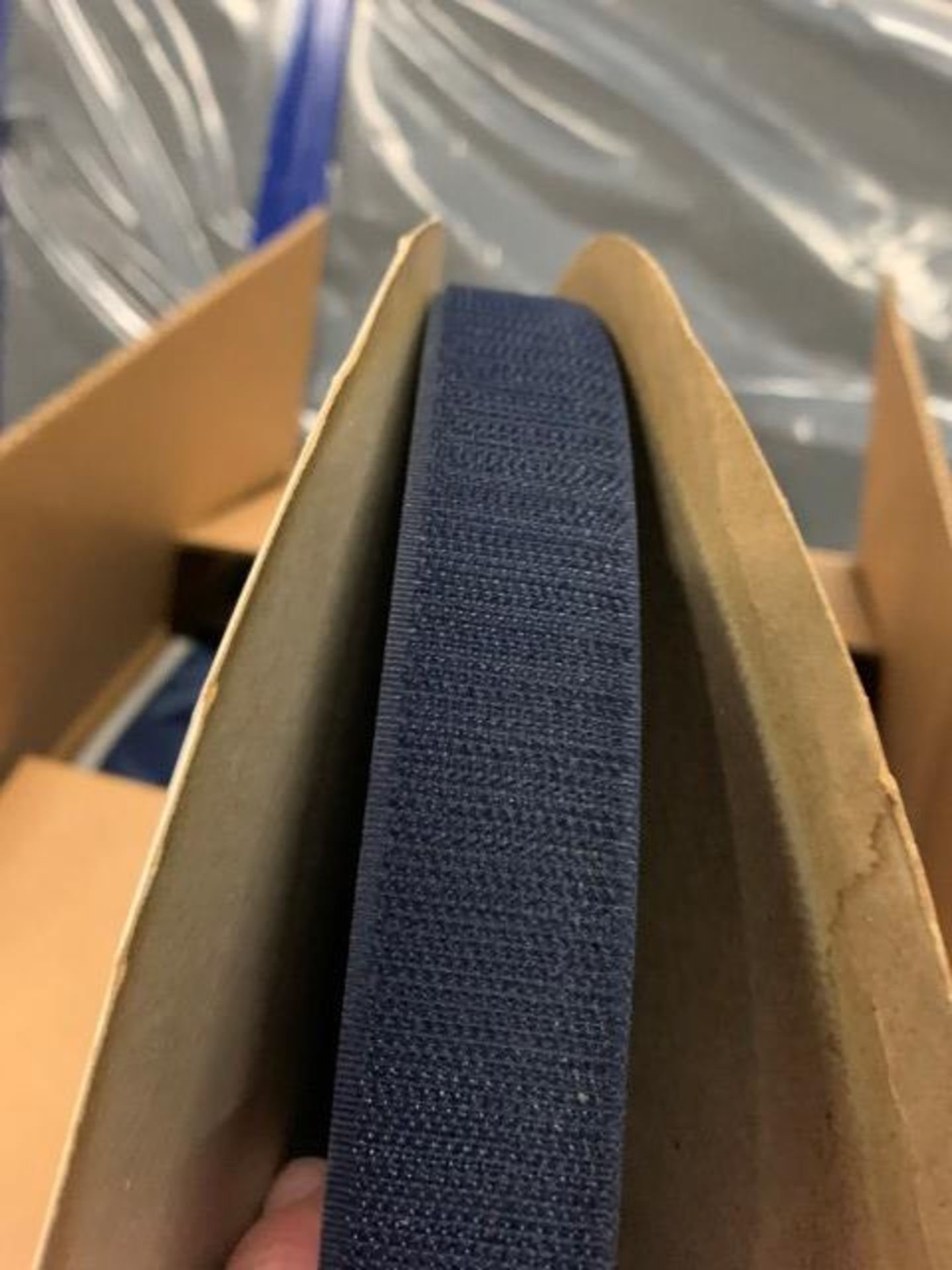 (4) Rolls Navy Blue Velcro 1" W Spool 10 1/4"