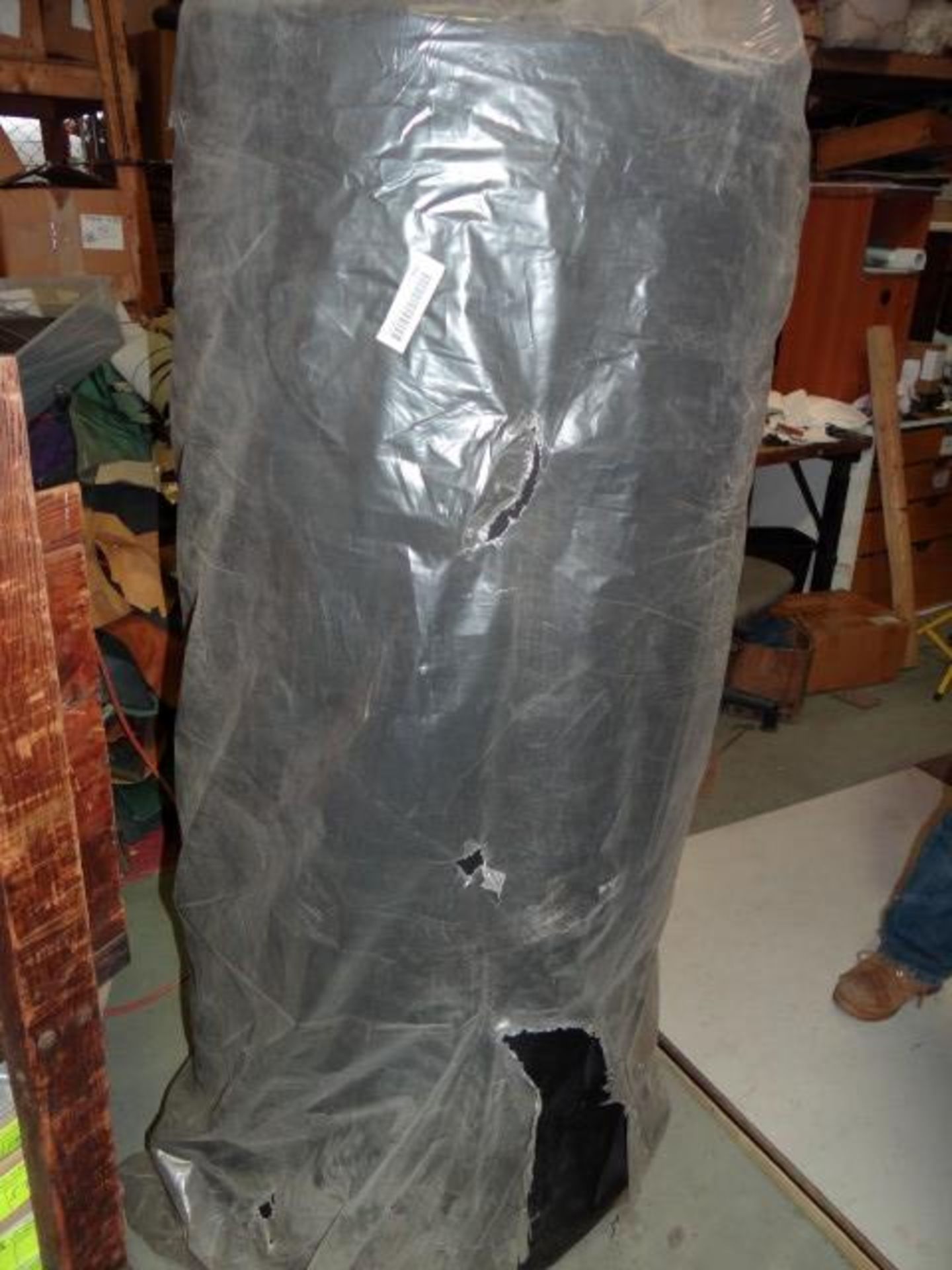 (50) Yards Black Ballistic Waterproof Nylon1050D Laminated to 1/8 C Char Foam & Black Fleece, 60” W - Image 2 of 2