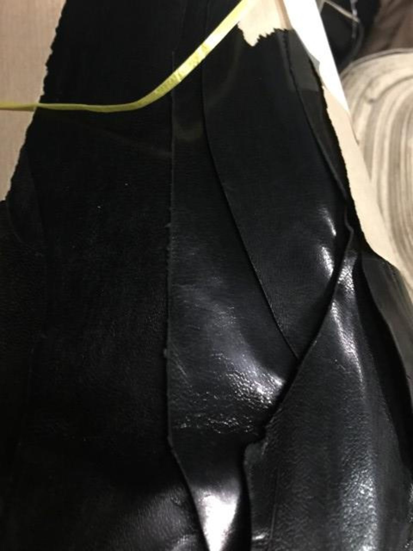 (1168) Sq. Ft., 1.5 Oz. Black Patent Leather Sides