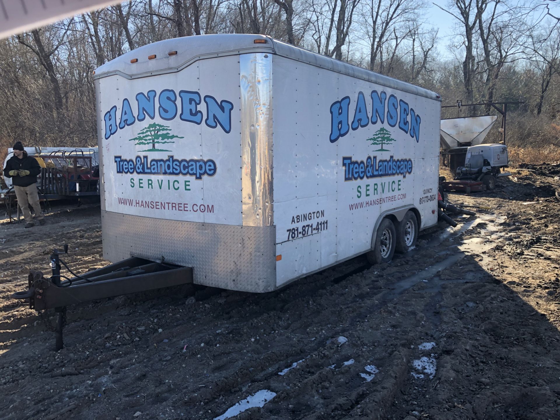 2010 16' Haul Dual Axle Enclosed Trailer w/ Drop Down Gate & Side Door, Pintle Hitch ( Has Title ) - Image 2 of 2