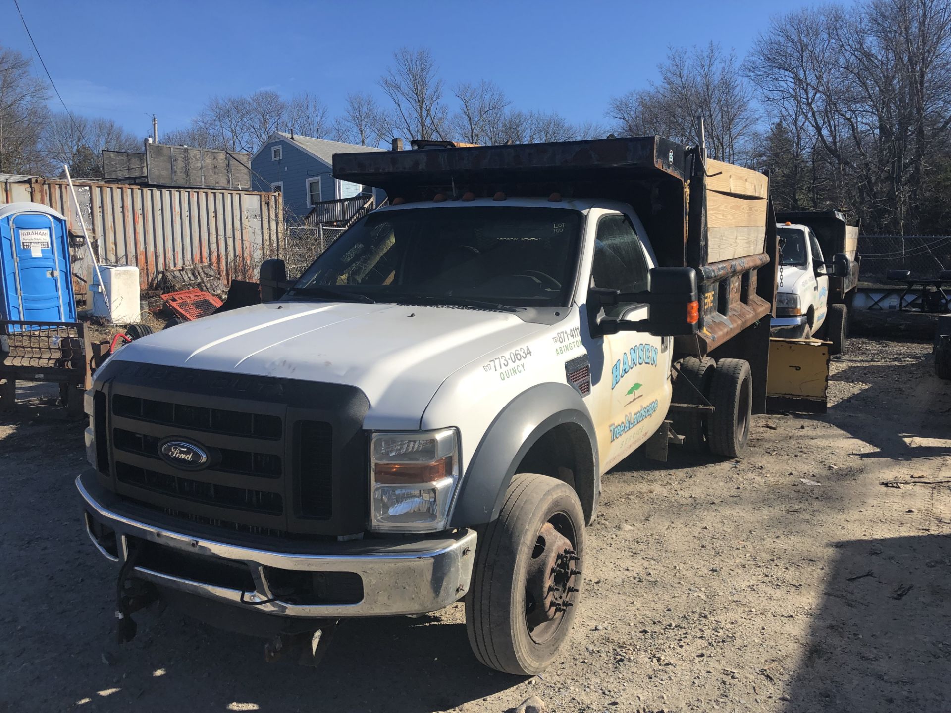 2009 F-550 Super Duty V8 Power Stroke Diesel, 6 Wheel, 4 Wheel Drive, 8' Dump Body, Odom: 80,211,