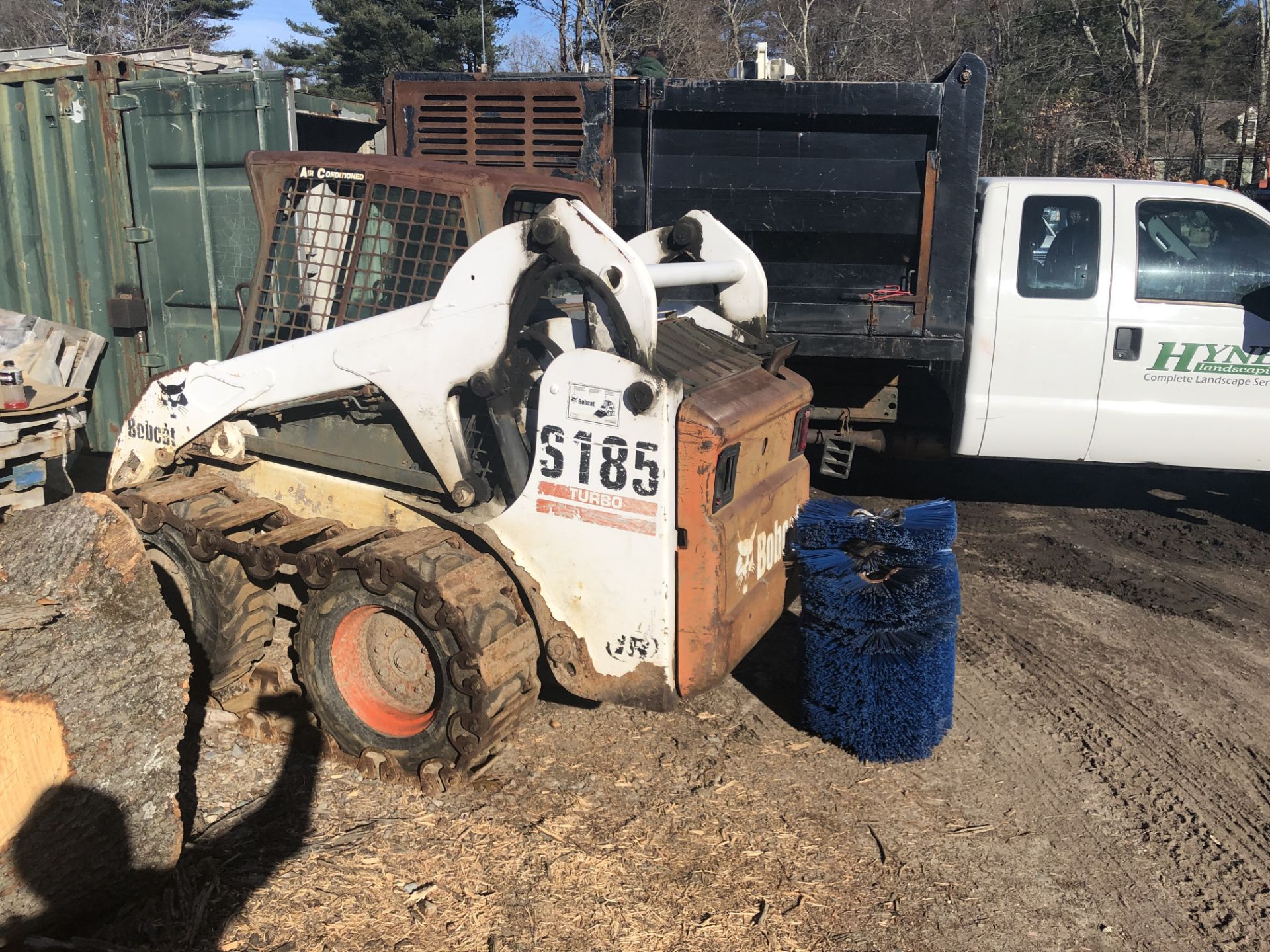 2002 Bobcat S185 Turbo Diesel Skid Steer #519032858 w/ Tire Mtd Tracks, AC/Heat,NoBack (NO BUCKET - Image 3 of 8