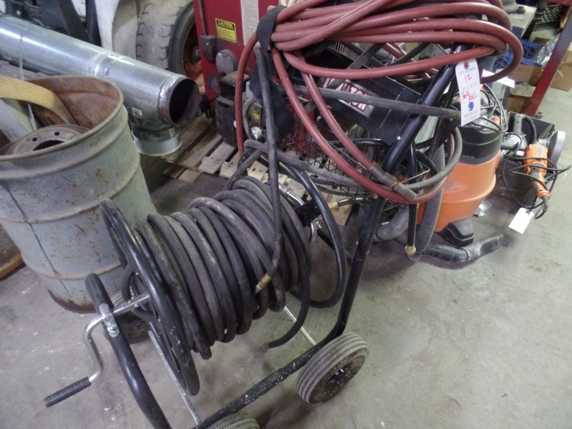 (Lot) Hose Reel Cart