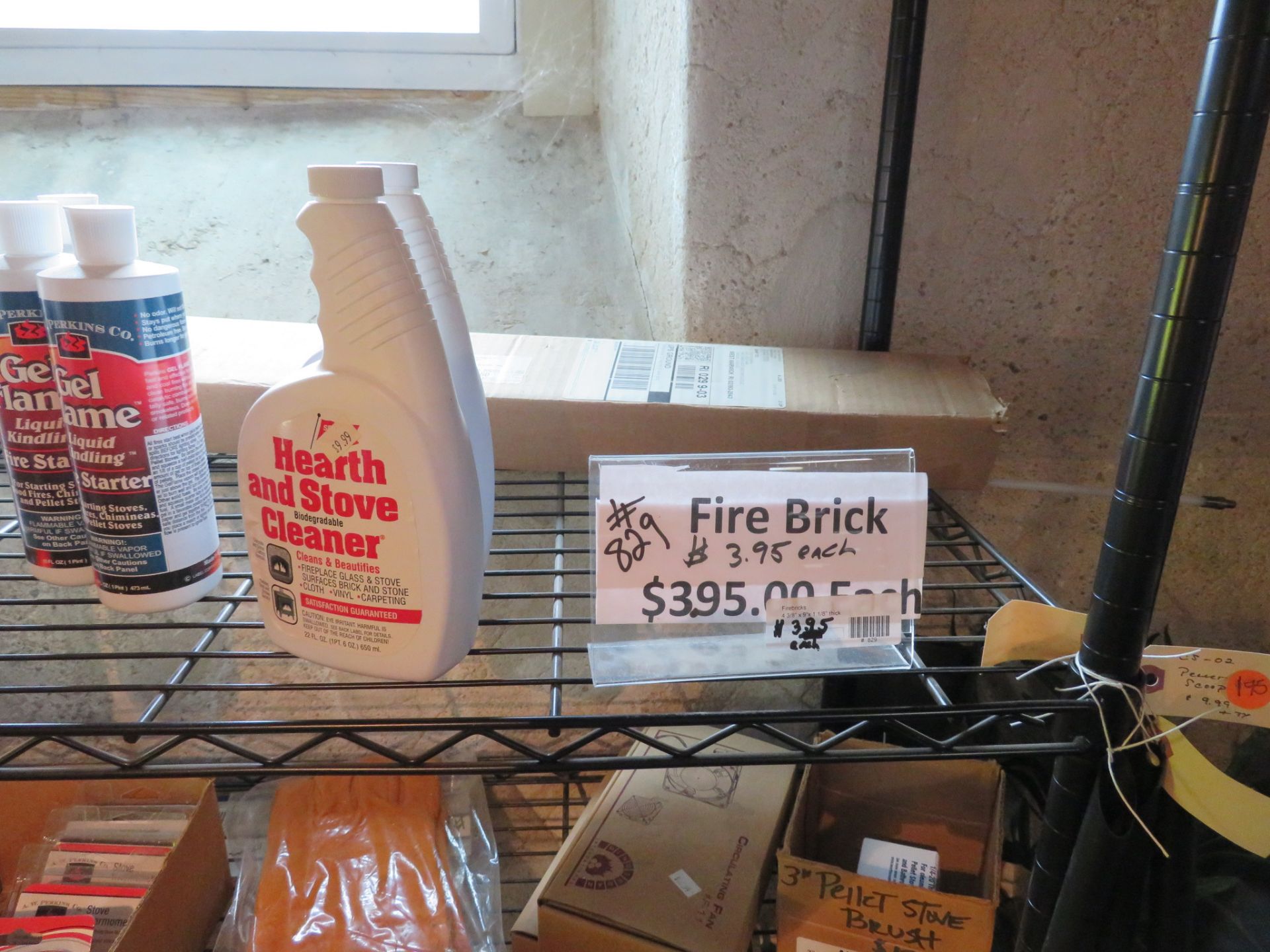 [LOT] Supplies on 1 Section of Metro Shelving C/O Stove Polish Liquid, Grill Components, Gel Flame - Image 2 of 6