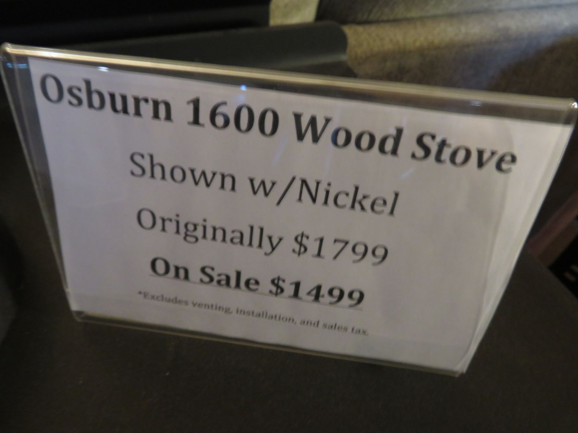 Osburn #1600 Wood Stove w/Nickel - Image 3 of 6