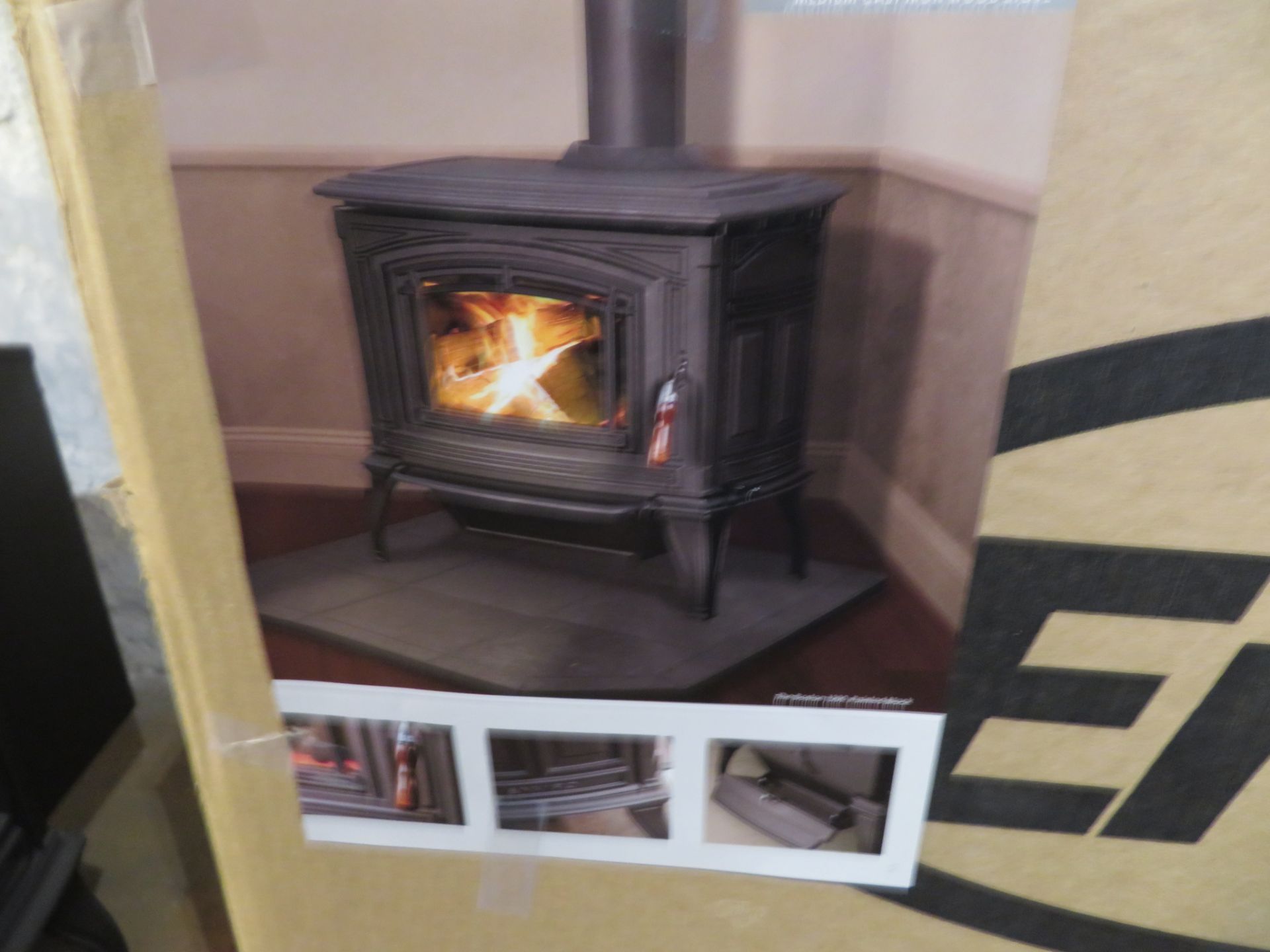 Enviro #1200-C-FS Cast Iron FS Wood Stove Porcelain Wood Stove (NIB) (Price: $3,387)