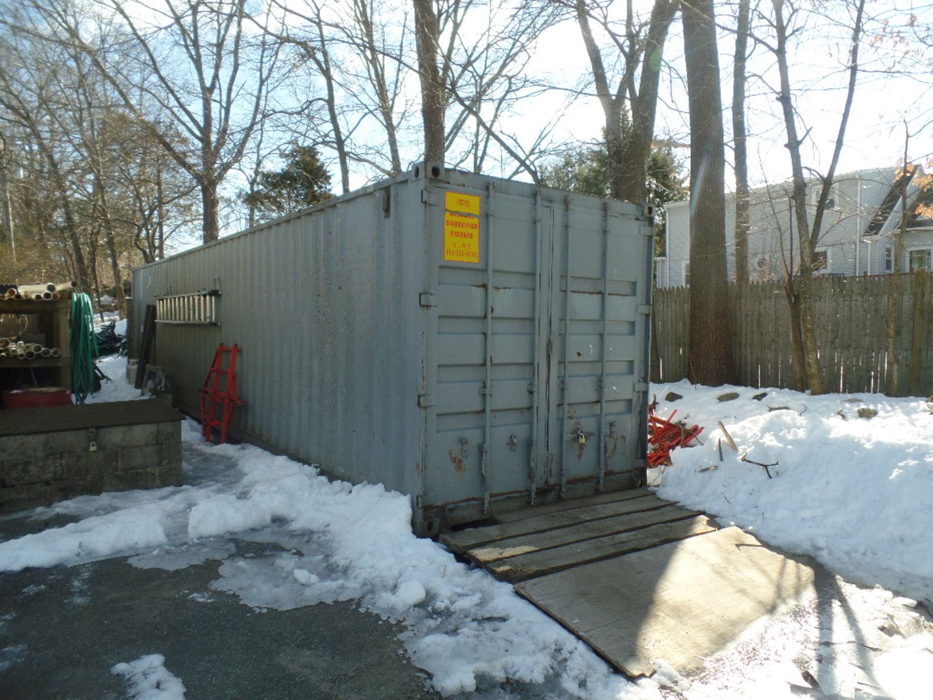 40' Storage Container w/ Roll Up Door & Barn Door - Image 2 of 2