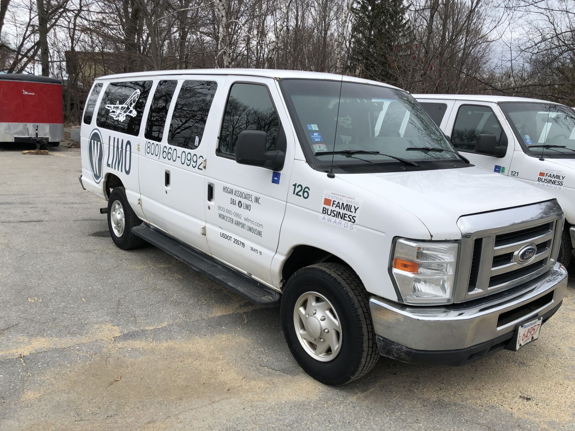 2012 Ford E-350 15 Passenger Van, 5.4L V8 Automatic RWD, Front & Rear A/C, Odom: 665,819, V/N: - Image 2 of 5