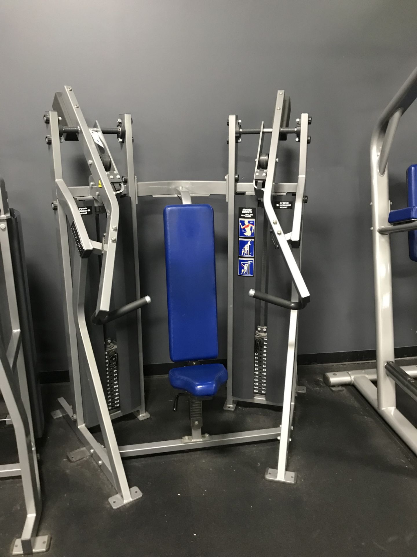 Hammer Strenght Incline Press w/(2) 150lb. Ea Weight Stacks