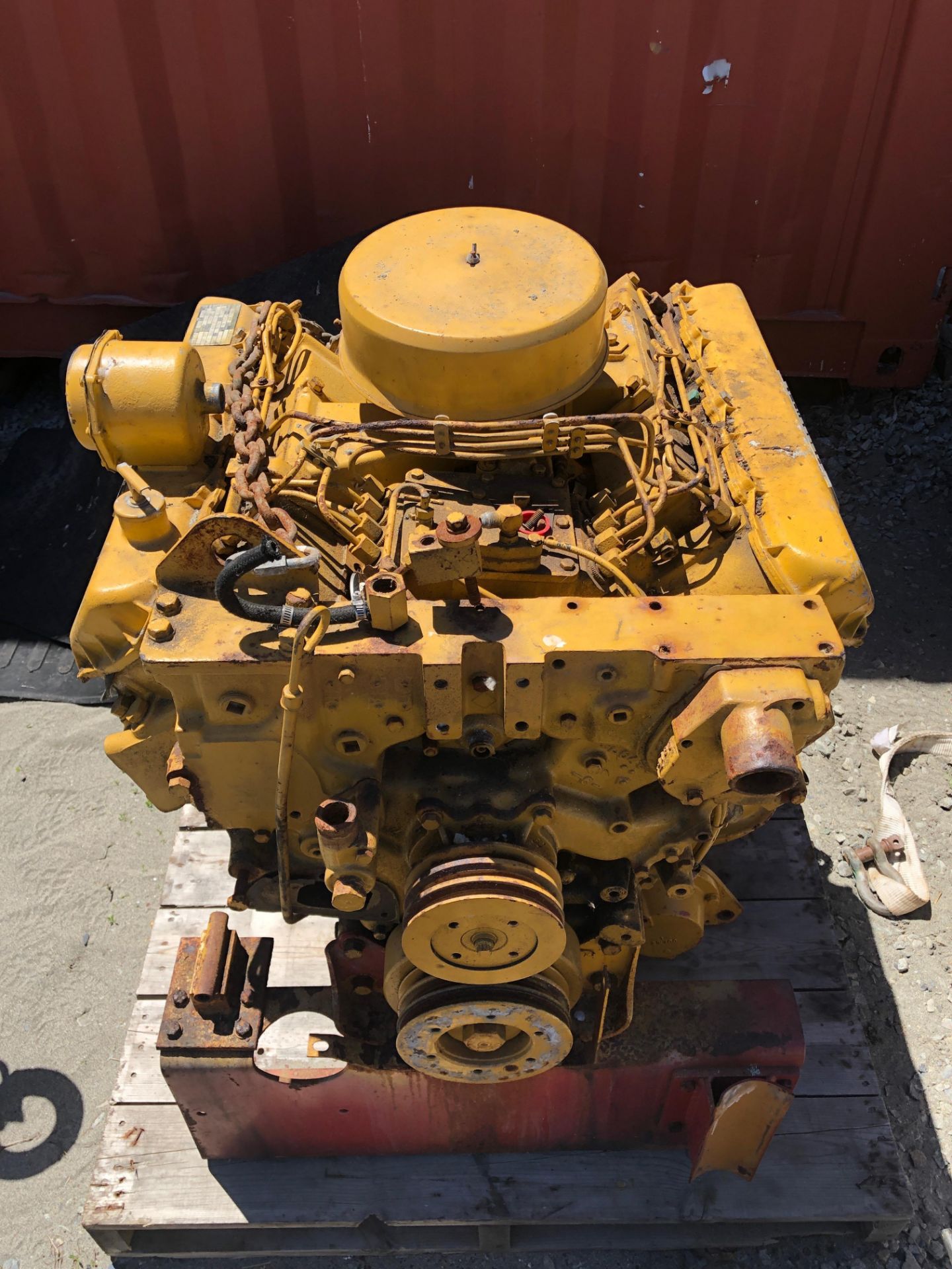 (2) Caterpillar #3208 8 Cylinder, 141 HP, Diesel Motors. ID#: PL492686 (1 Working & 1 For Parts)